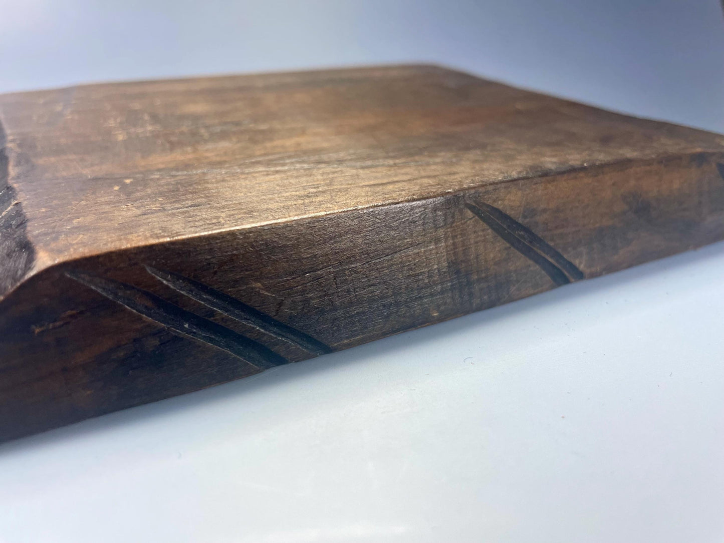 Ver Cool Old Hand-Carved African Wooden Tray