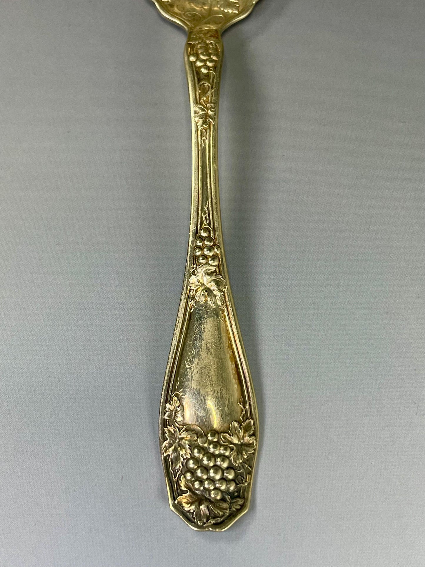 A Lovely Grape Design Silver Plated serving spoon  ready to gift or use