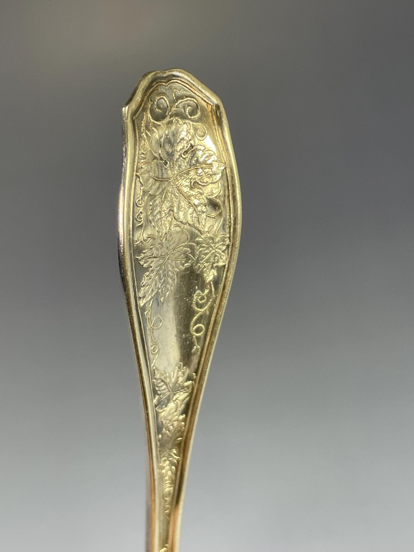 A Lovely Grape Design Silver Plated serving spoon  ready to gift or use