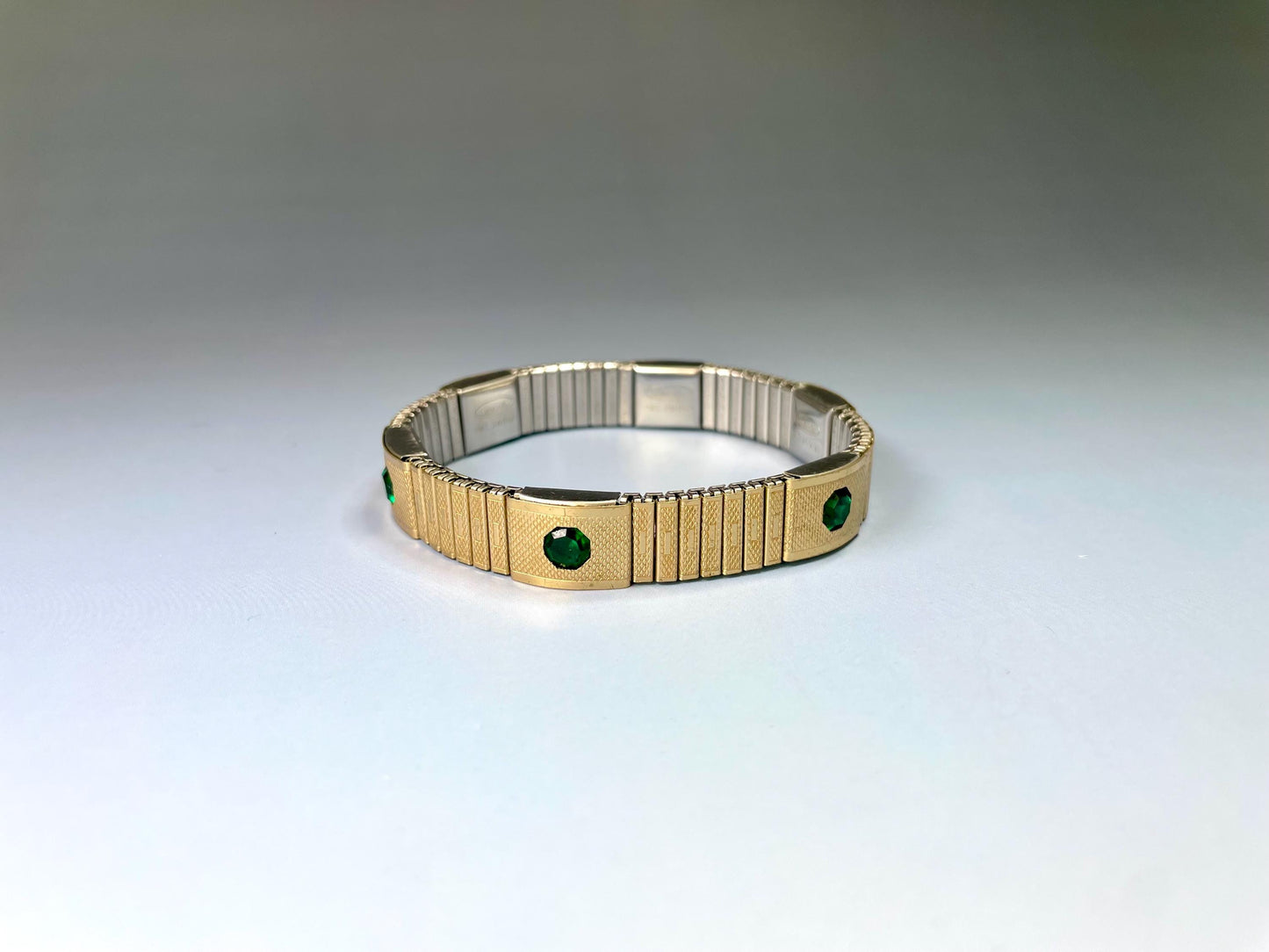 Gold and Silver Tone Bracelet with stones  Timeless and Versatile