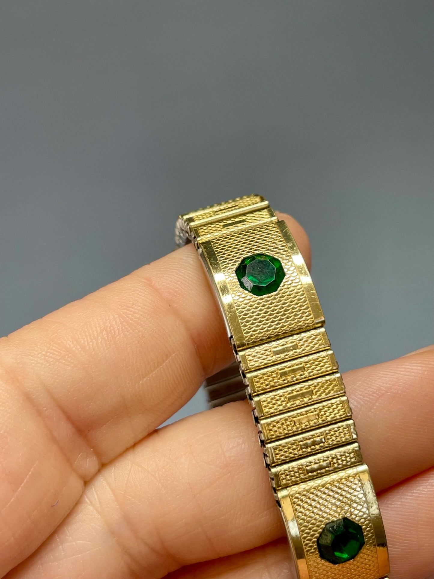 Gold and Silver Tone Bracelet with stones  Timeless and Versatile