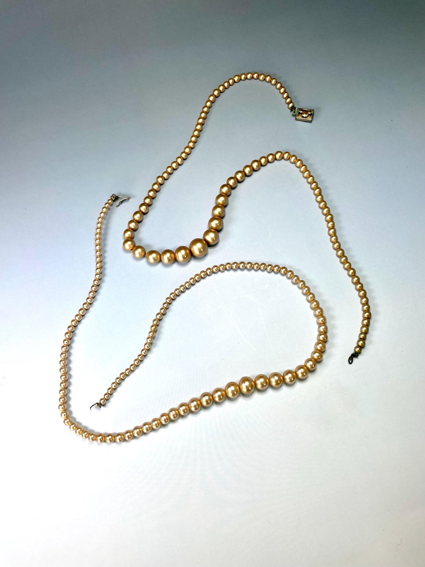 Two Strands untested Pearl Necklaces  great value