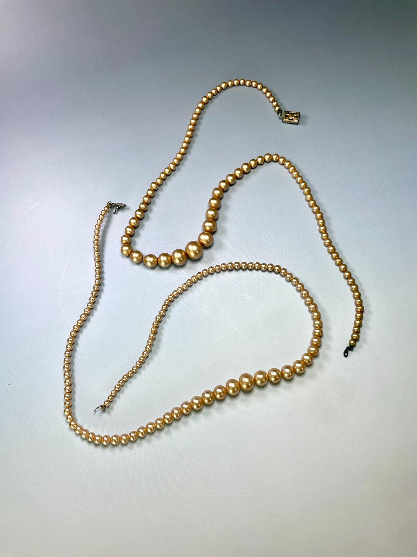 Two Strands untested Pearl Necklaces  great value