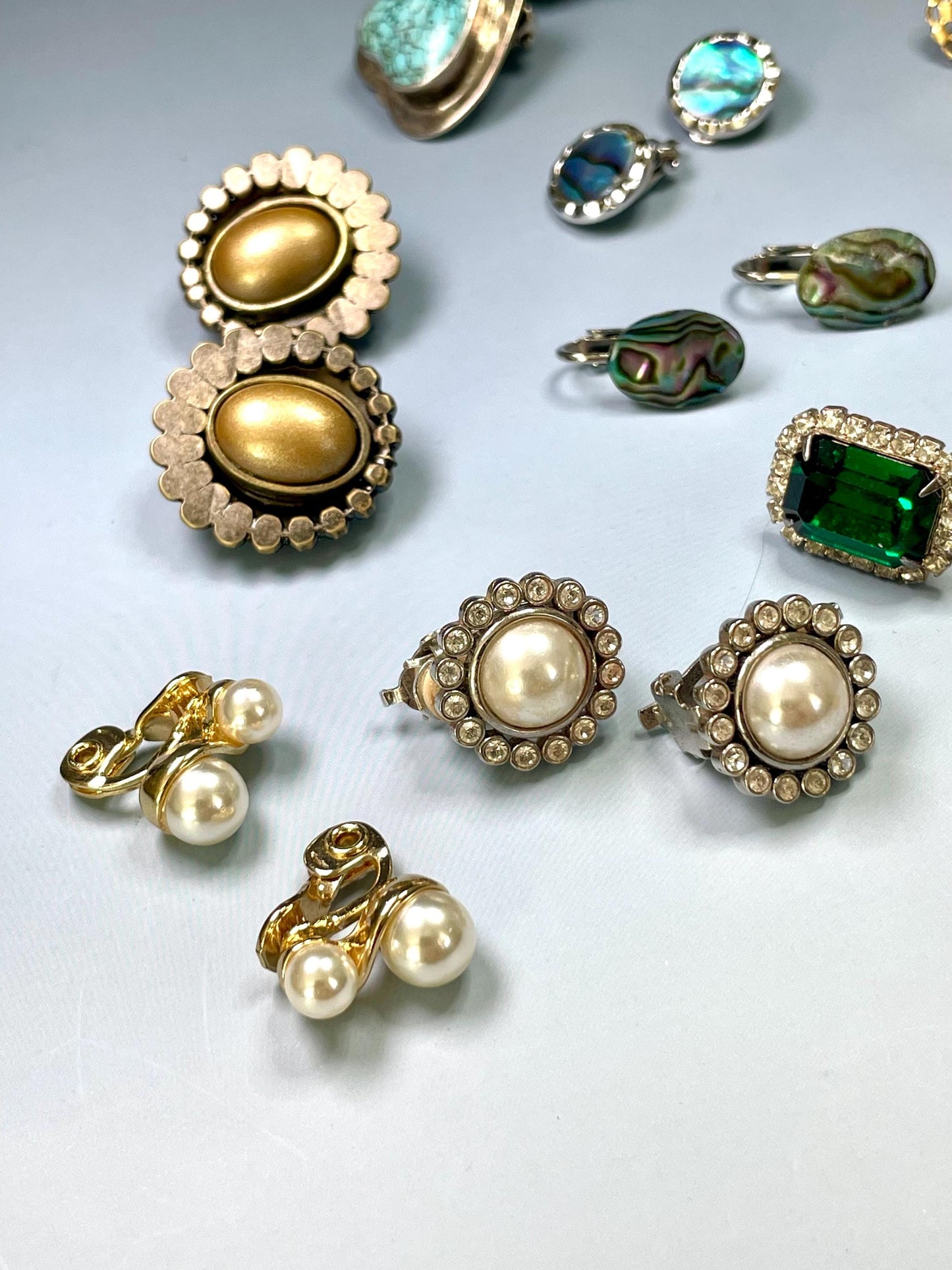 Lot of 13 pairs of Clip-on Earrings