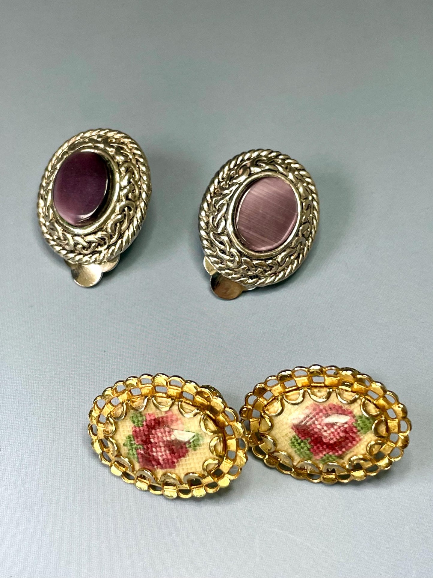 Lot of 13 pairs of Clip-on Earrings