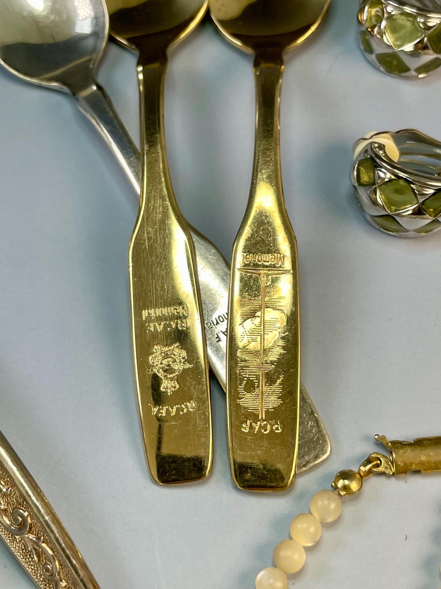 Lot of Mixed Jewelry and Spoons