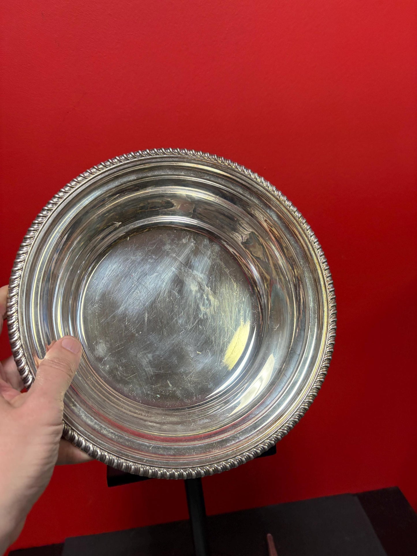Stunning Canadian antique BIRKS Regency silver plated large bowl  great for serving  10.5 inches across and 4 inches high  gift alert
