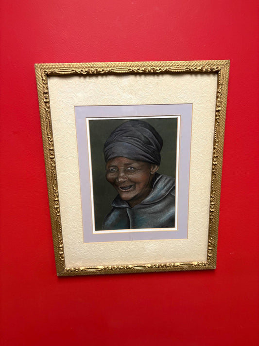 Beautiful 22 x 17 antique watercolour in fabulous gilt frame with great matte  super cool imagery  great condition  good value