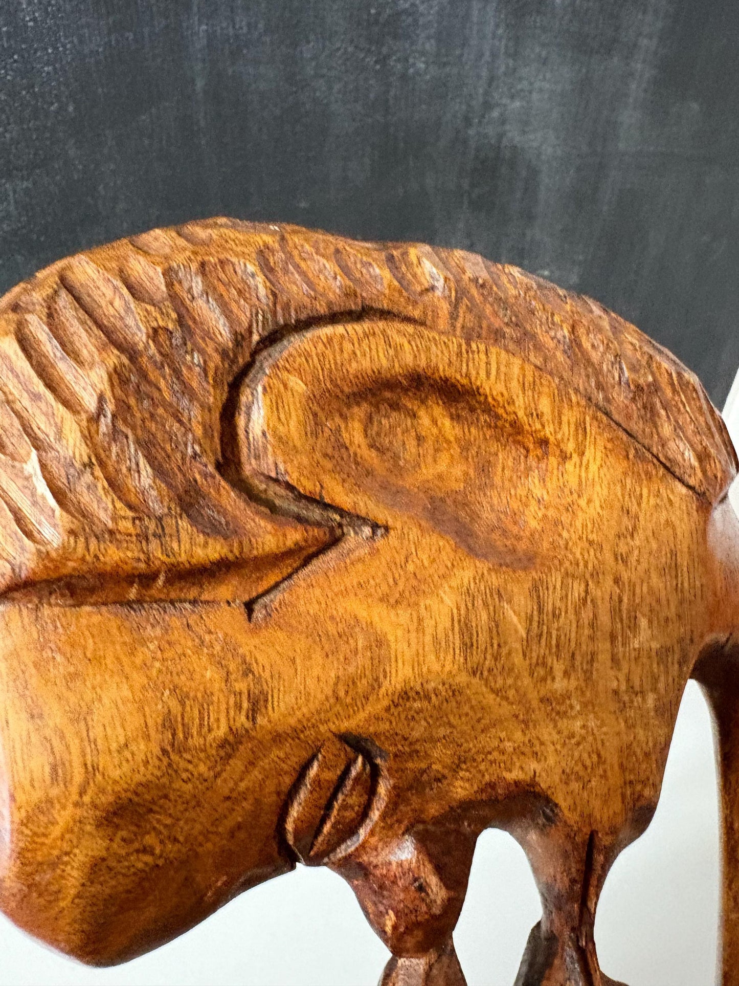 Very cool African kissing couple wooden statue  great gift and 17 x 7 wide