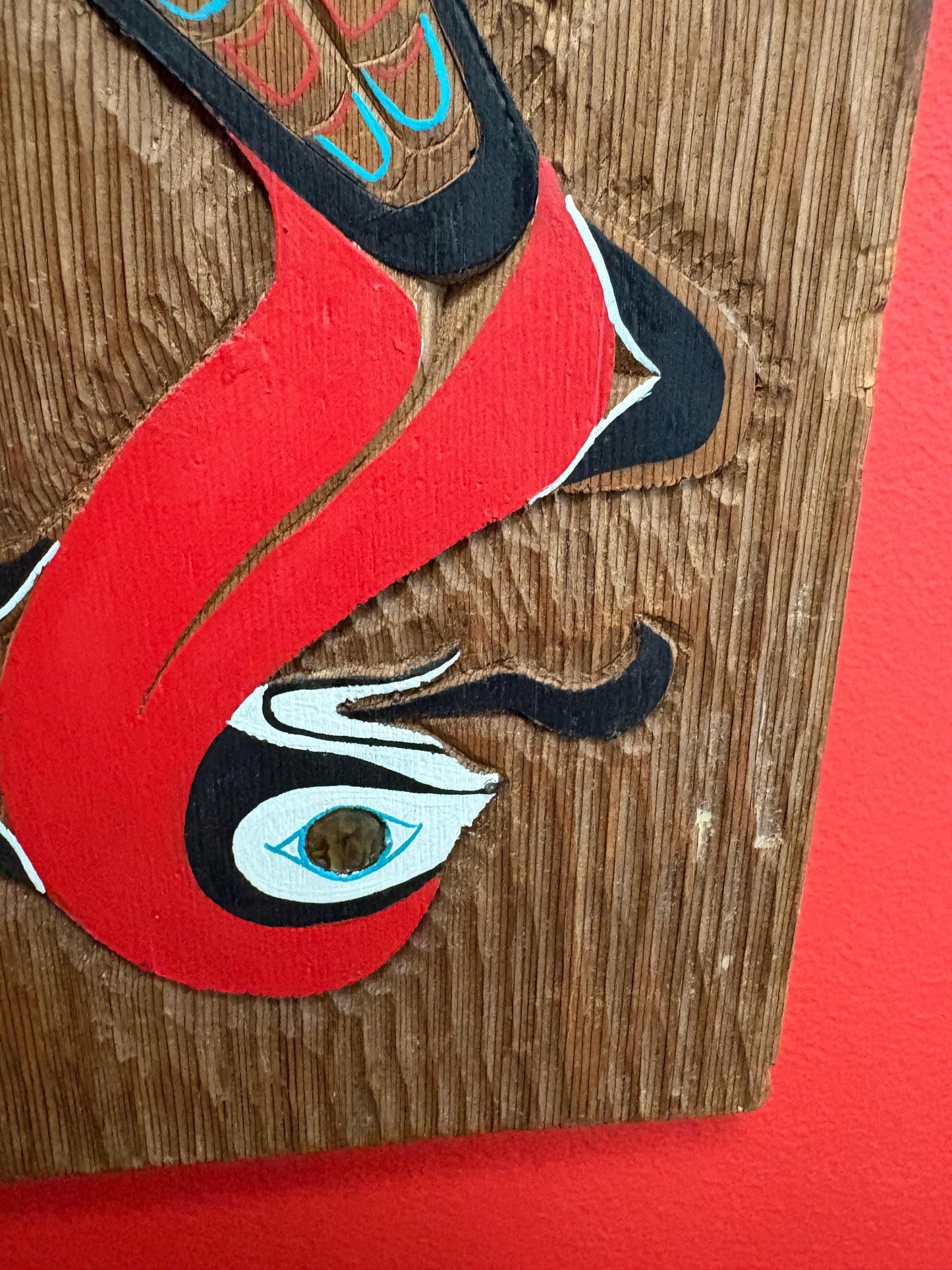 Beautiful 16 x 10 dancing transformation plaque  with abalone  Wonderful detail and imagery  wow