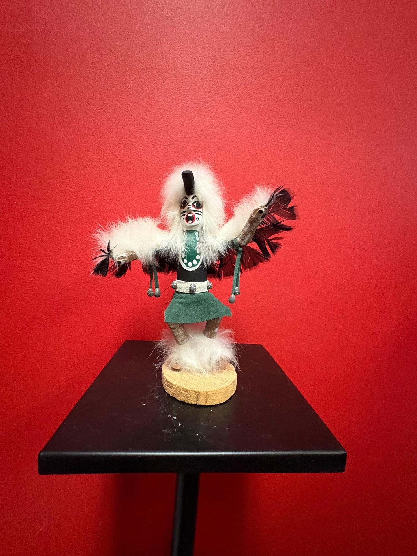 Lovely signed indigenous American hopi kachina doll great condition  8.5 inches tall