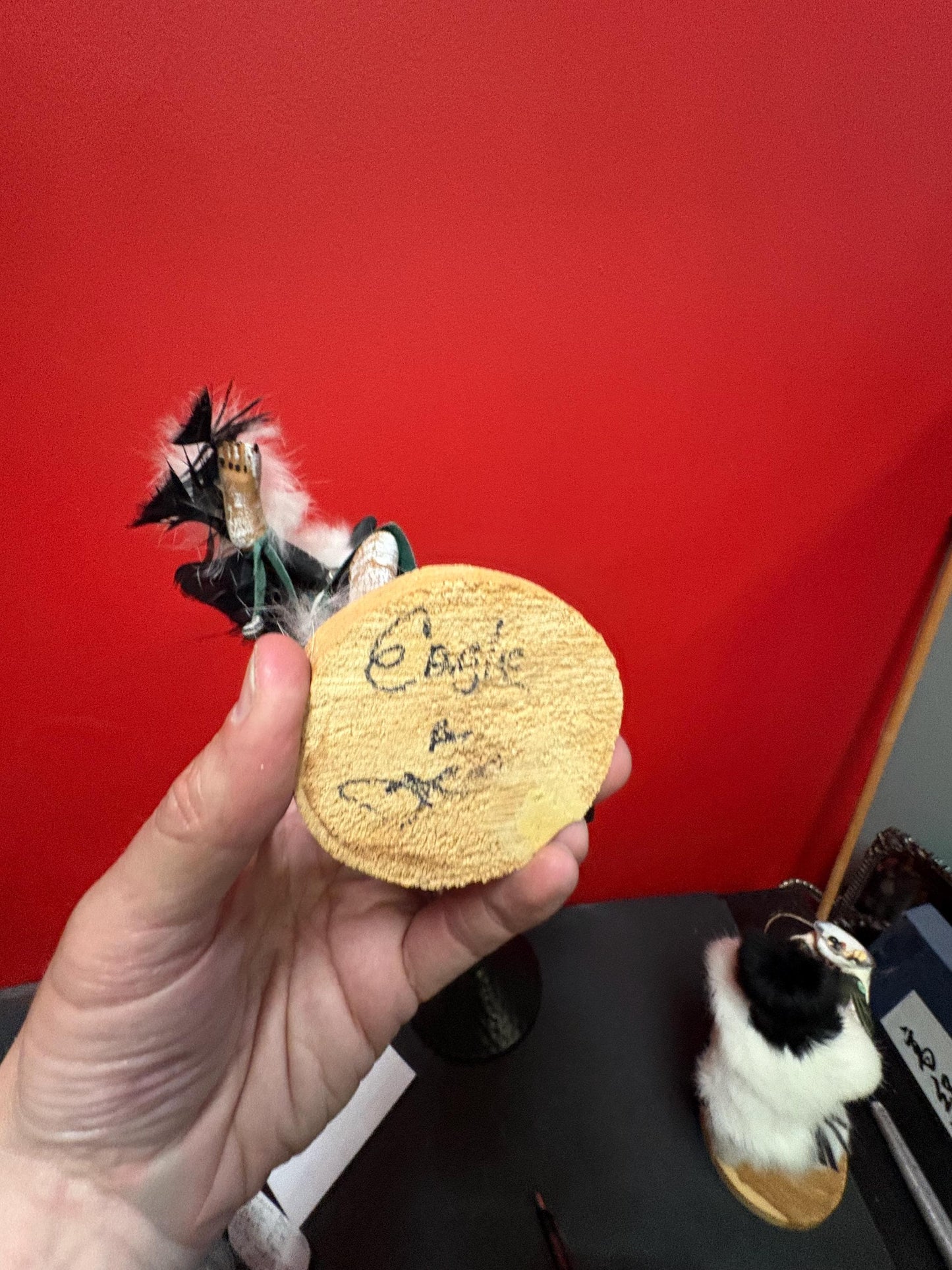 Lovely signed indigenous American hopi kachina doll great condition  8.5 inches tall