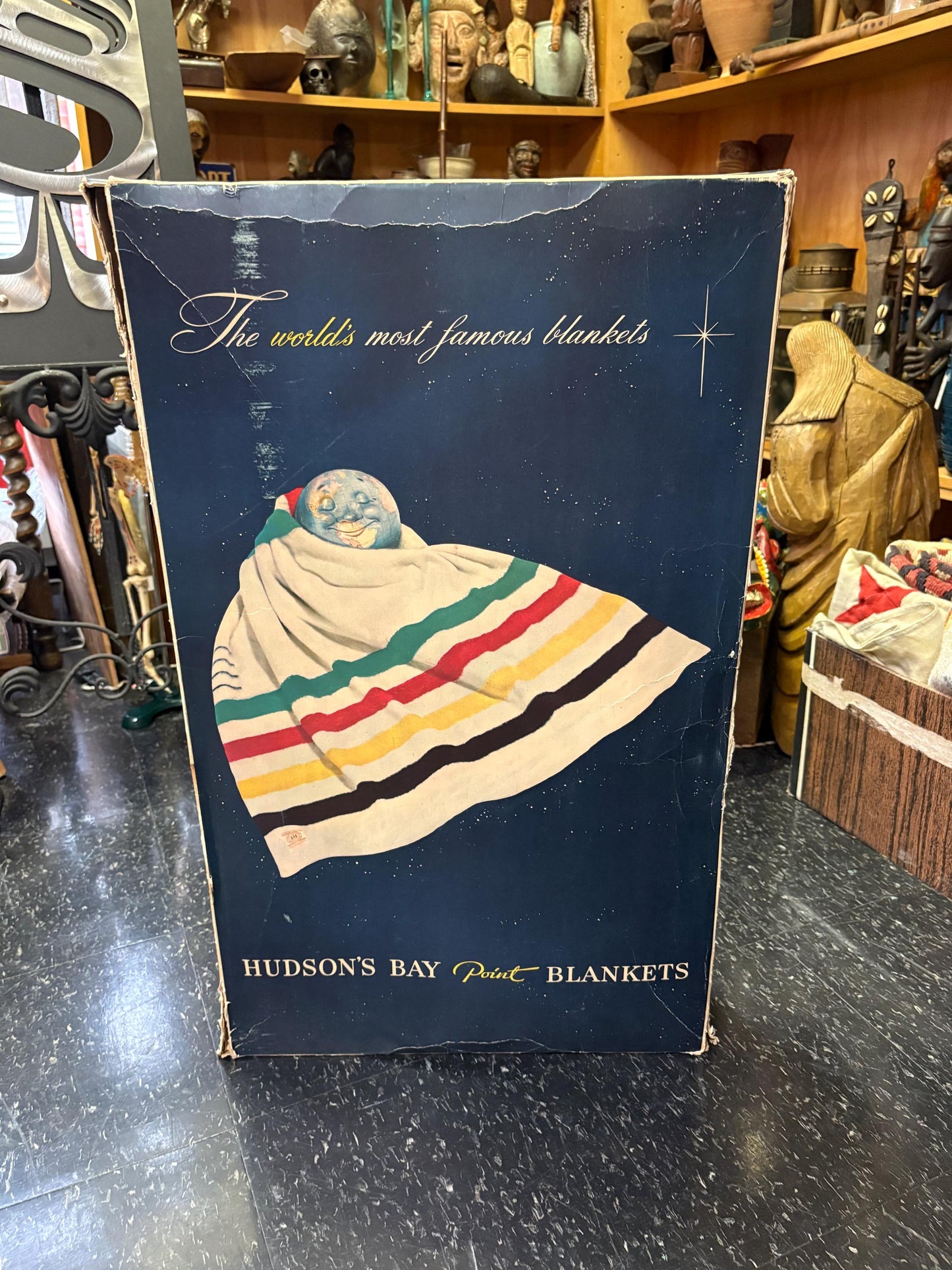 Wonderful 30 x 20 x 4“ deep  HudsonBay Company HBC wool  blanket box    not new condition  1 the best - HBC - so rare So weird