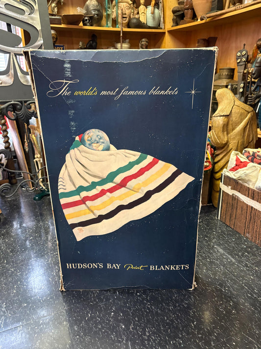Wonderful 30 x 20 x 4“ deep  HudsonBay Company HBC wool  blanket box    not new condition  1 the best - HBC - so rare So weird