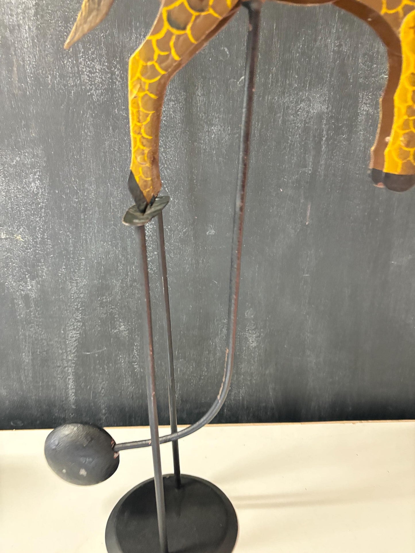 Amazing antique German balance toy  great patina  24 inches tall  complete and amazing