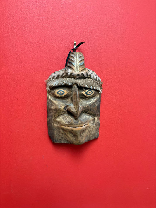 Museum quality 10 inch rare antique indigenous First Nations Pacific Northwest  mask   primitive Beauty  wow