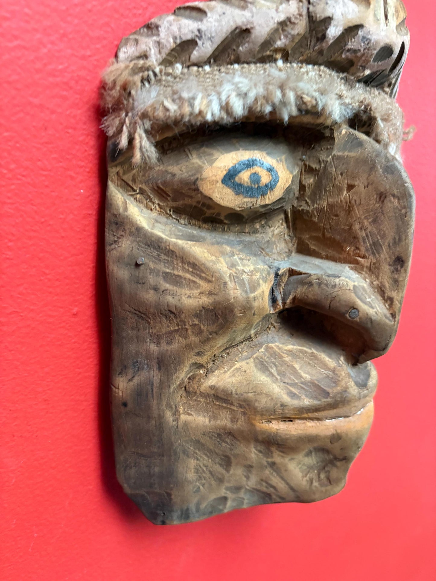 Museum quality 10 inch rare antique indigenous First Nations Pacific Northwest  mask   primitive Beauty  wow