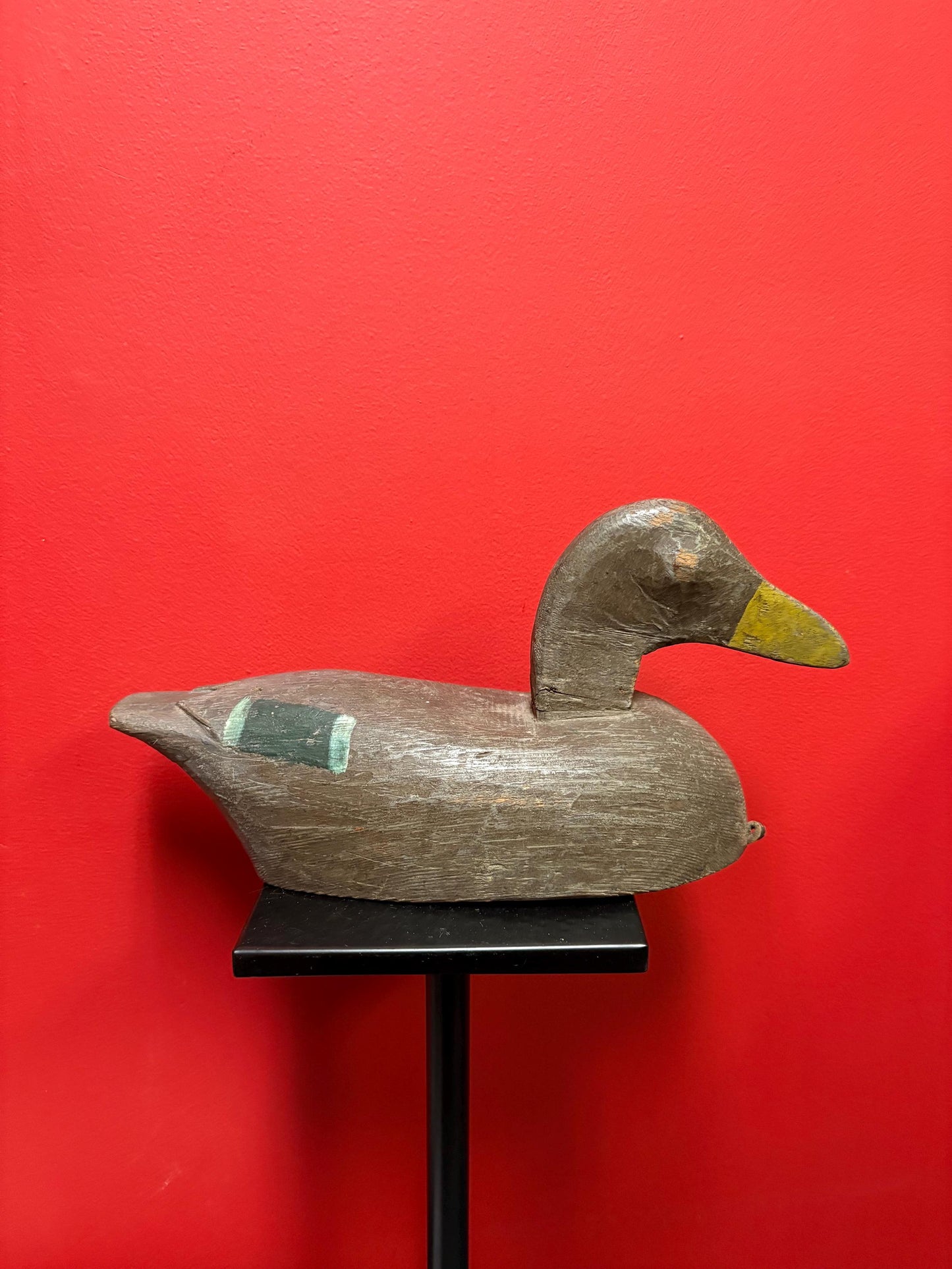 Stunning antique Canadian duck decoy   15 x 8 high  great patina  wonderful example