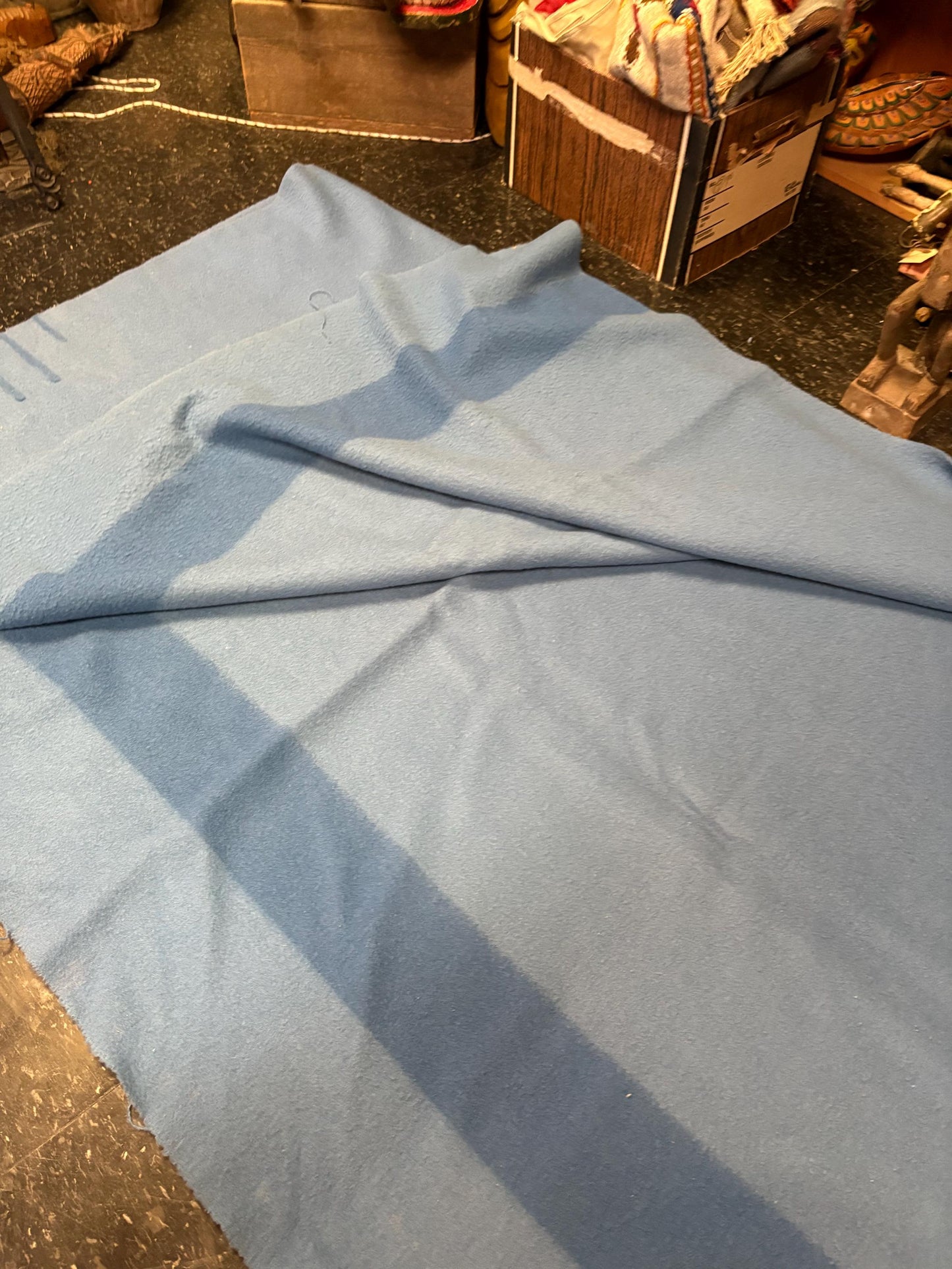 HBC Hudson Bay blanket rare blue  3.5 stripe  approximately 82 x 63 inch  wonderful condition  iconic  HBC