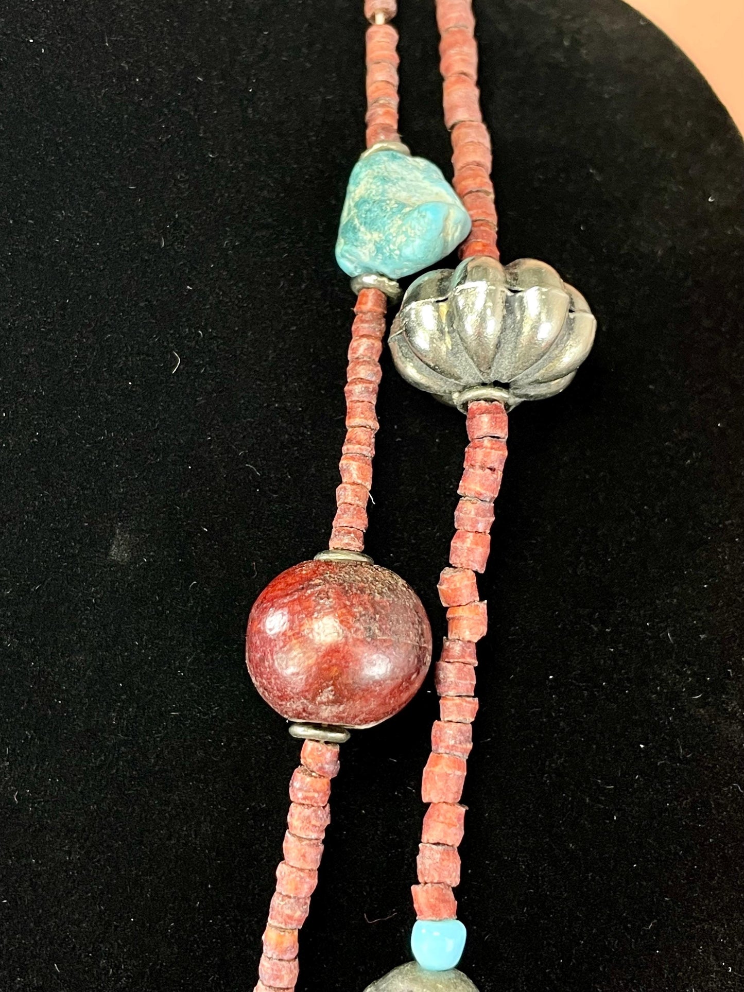 Long beaded necklace  No Clasp  very pretty