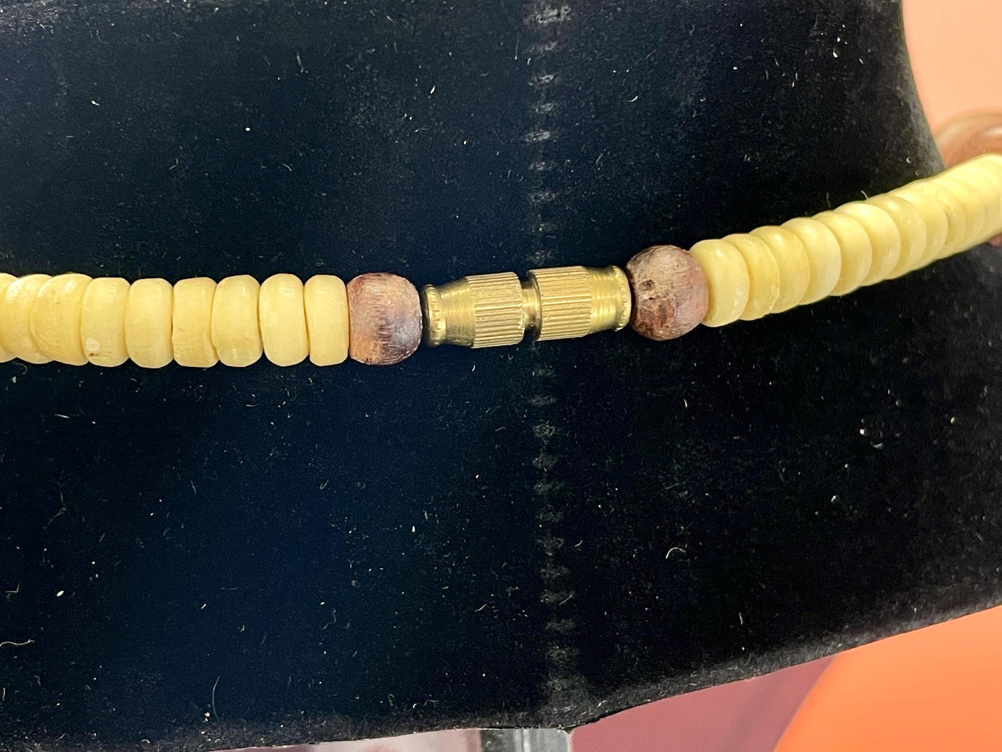 Chunky Heavy Wooden Bead Necklace