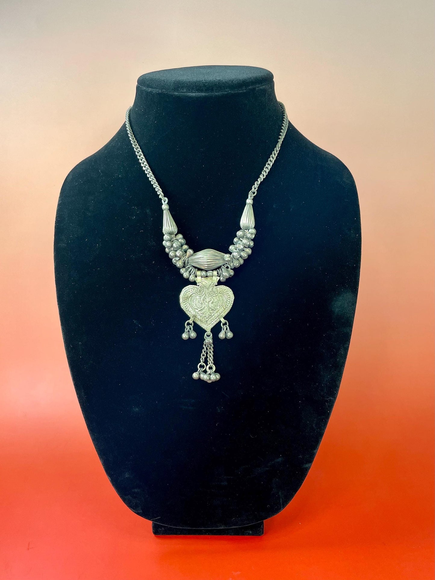 Persian Untested Silver Necklace  Beautiful Design