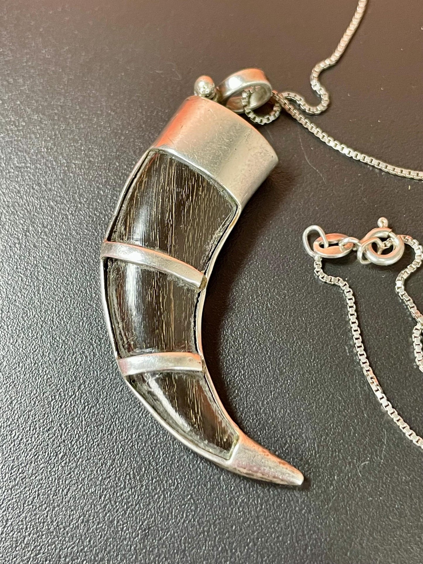 Sterling Sliver and Horn Necklace