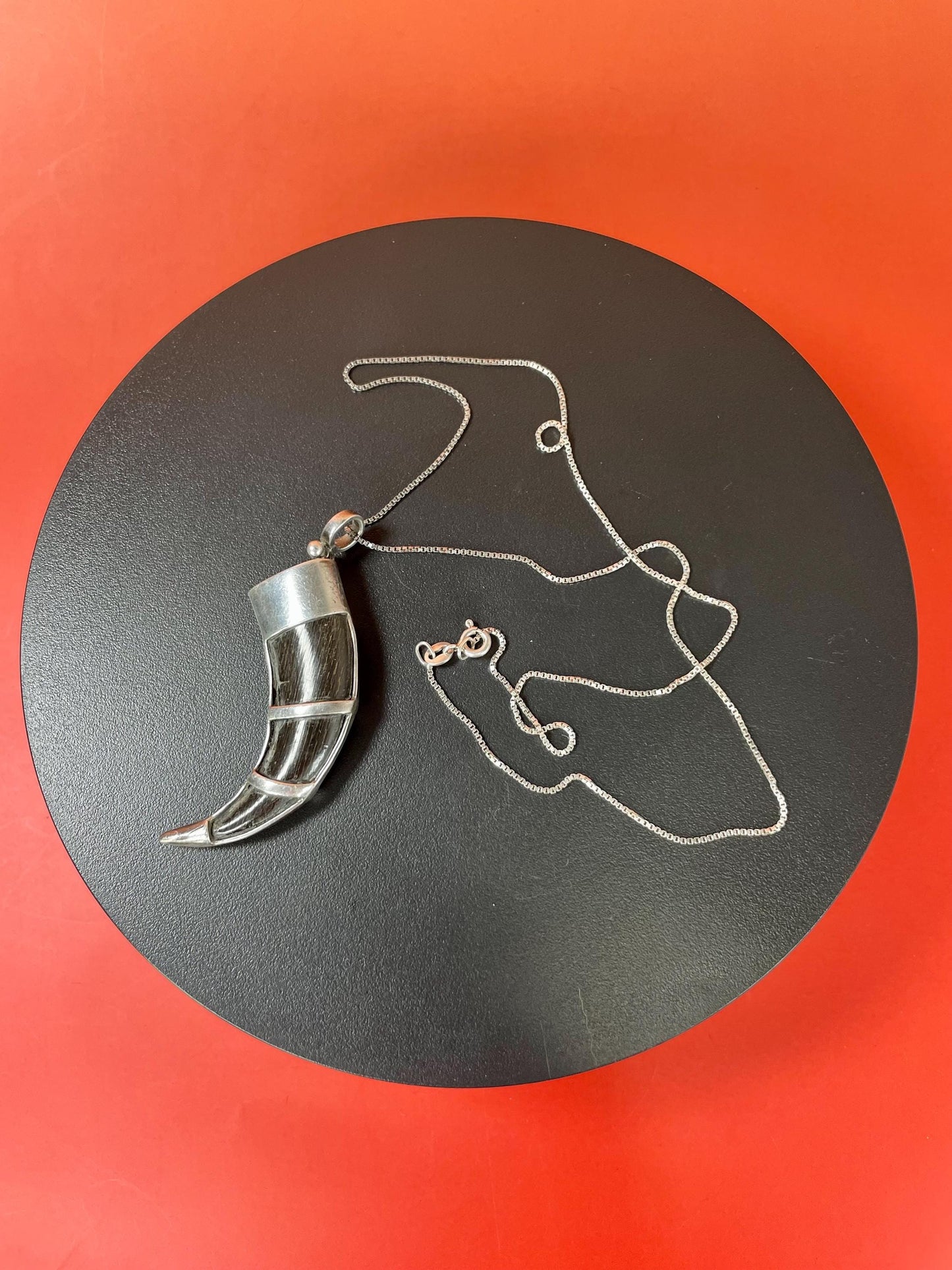 Sterling Sliver and Horn Necklace