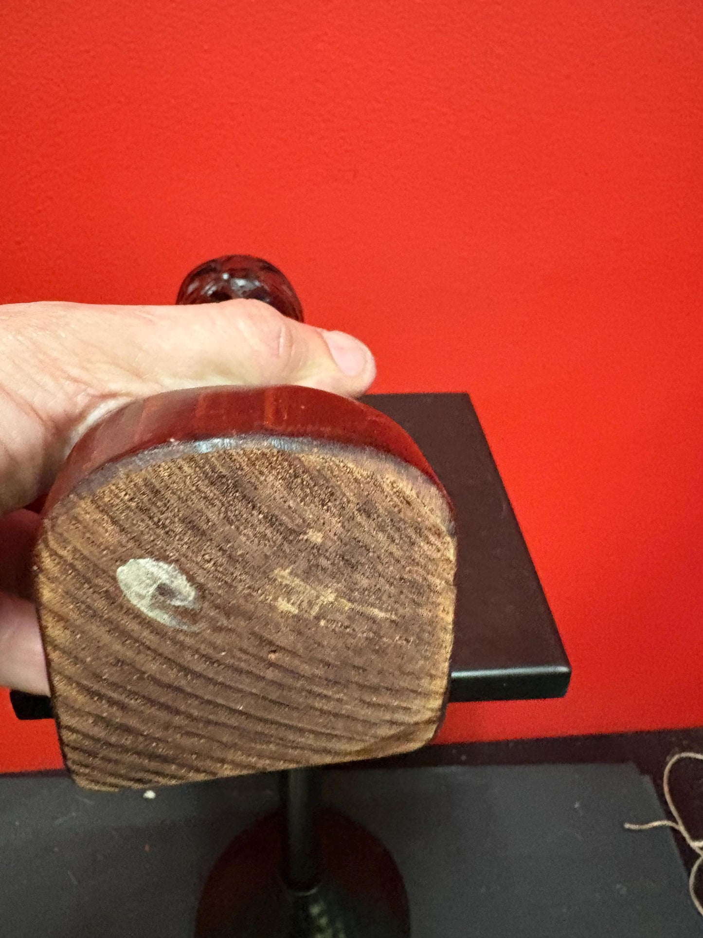 Beautiful indigenous New Zealand aboriginal Maori  statue with Abalone eyes  8 inches tall  lovely piece