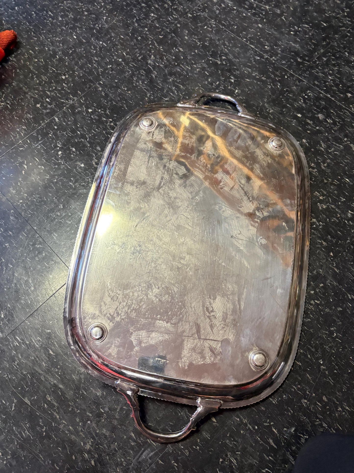 Massive Canadian BIRKS Regency silver plated serving  tray  25 x 15“ across  great condition  heavy and beautiful