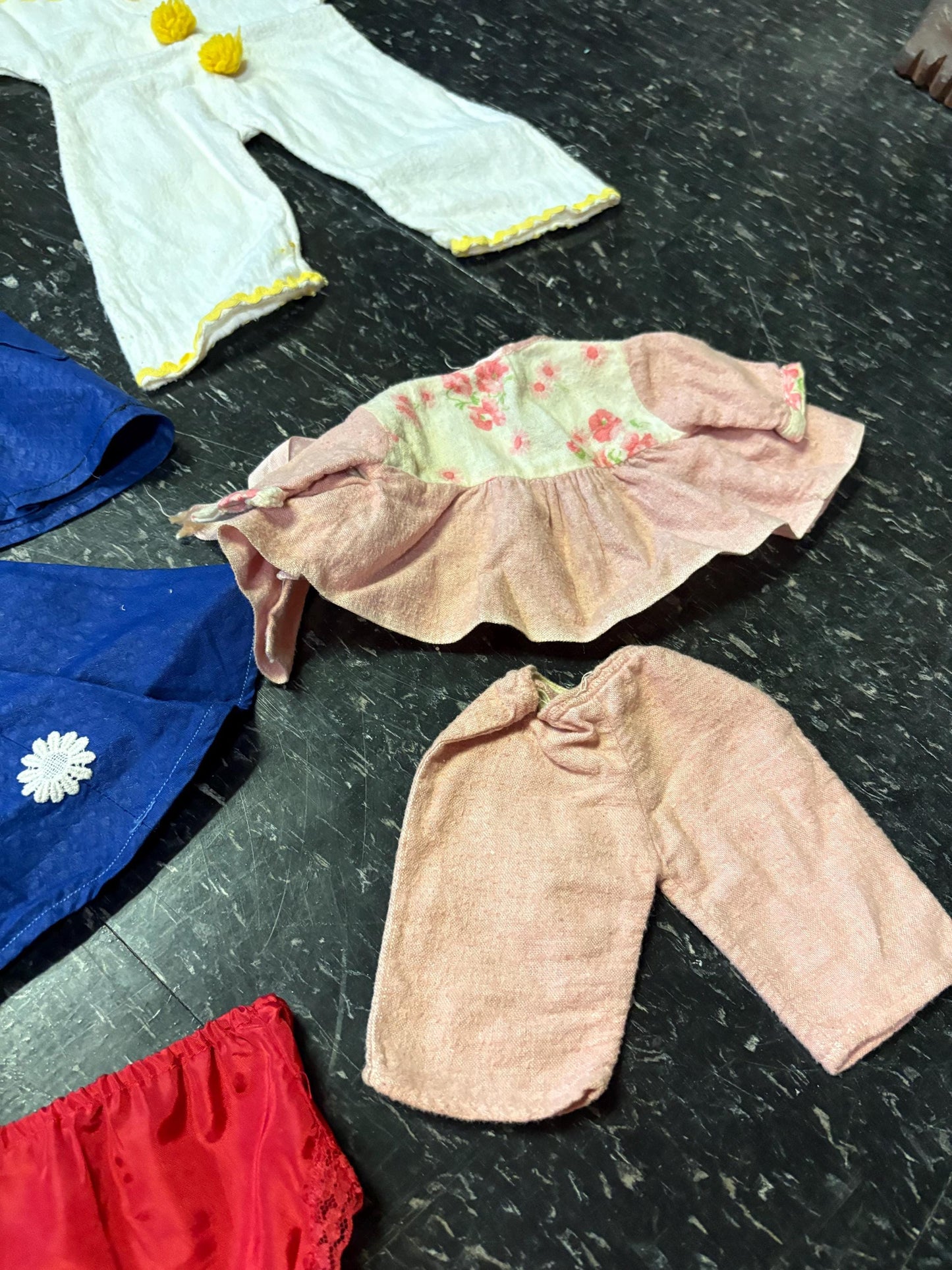 Beautiful lot  of antique doll clothes  great value  from major collection