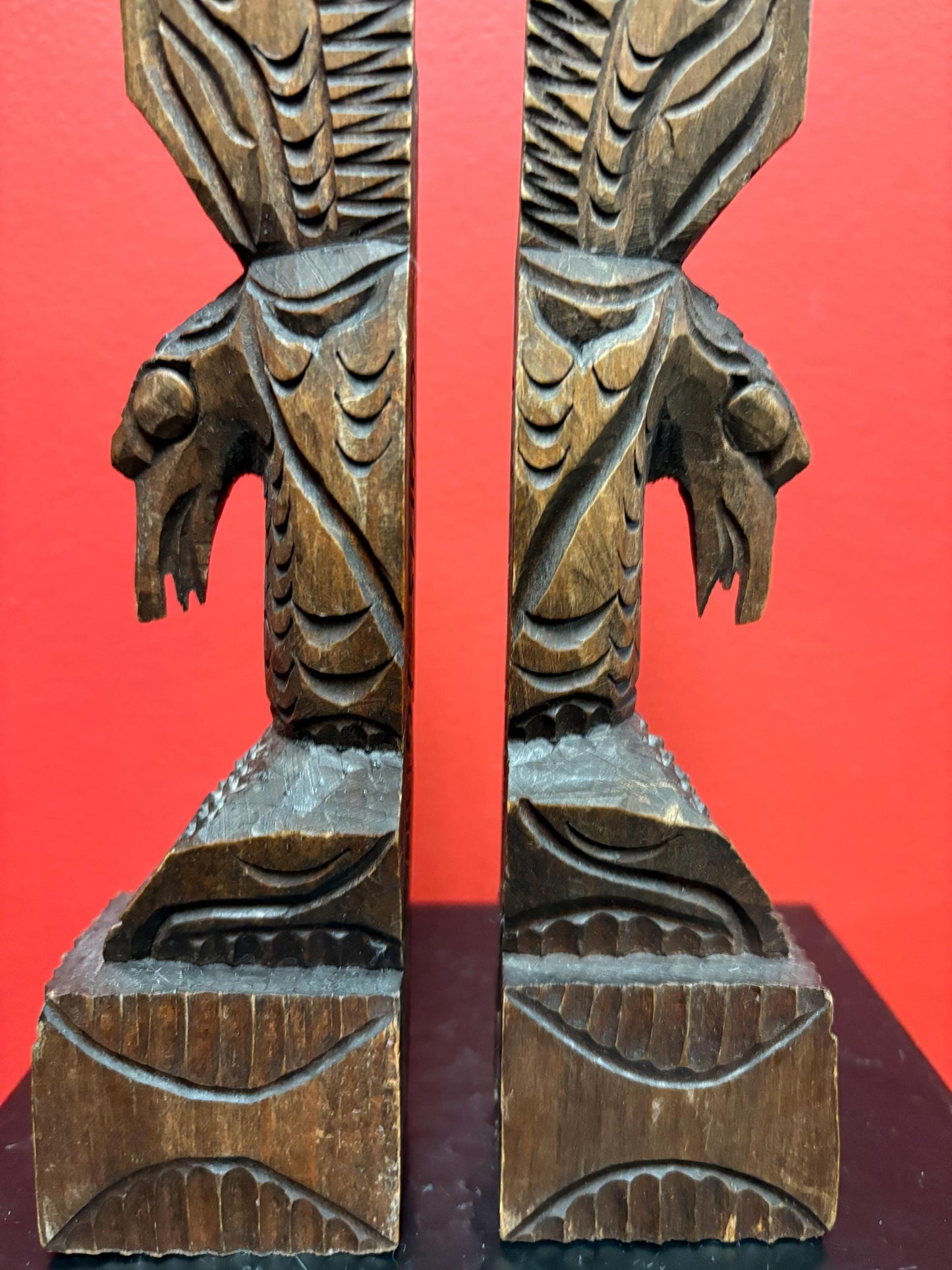 Beautiful pair of indigenous first nations Vancouver Island Eagles  bookends or gift one  nanaimo Chris John - wow - 9.5 inches high