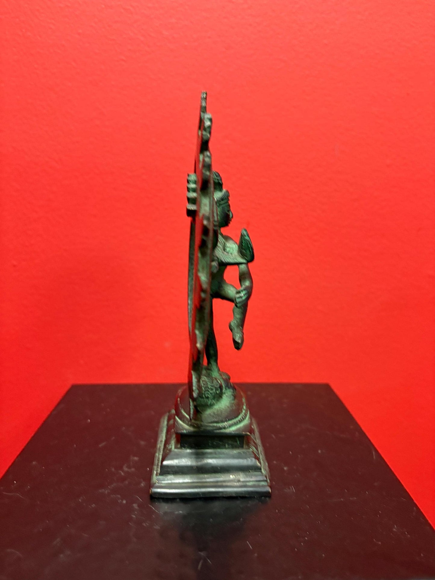 Very cool 7 inch bronze shiva great patina  beauty