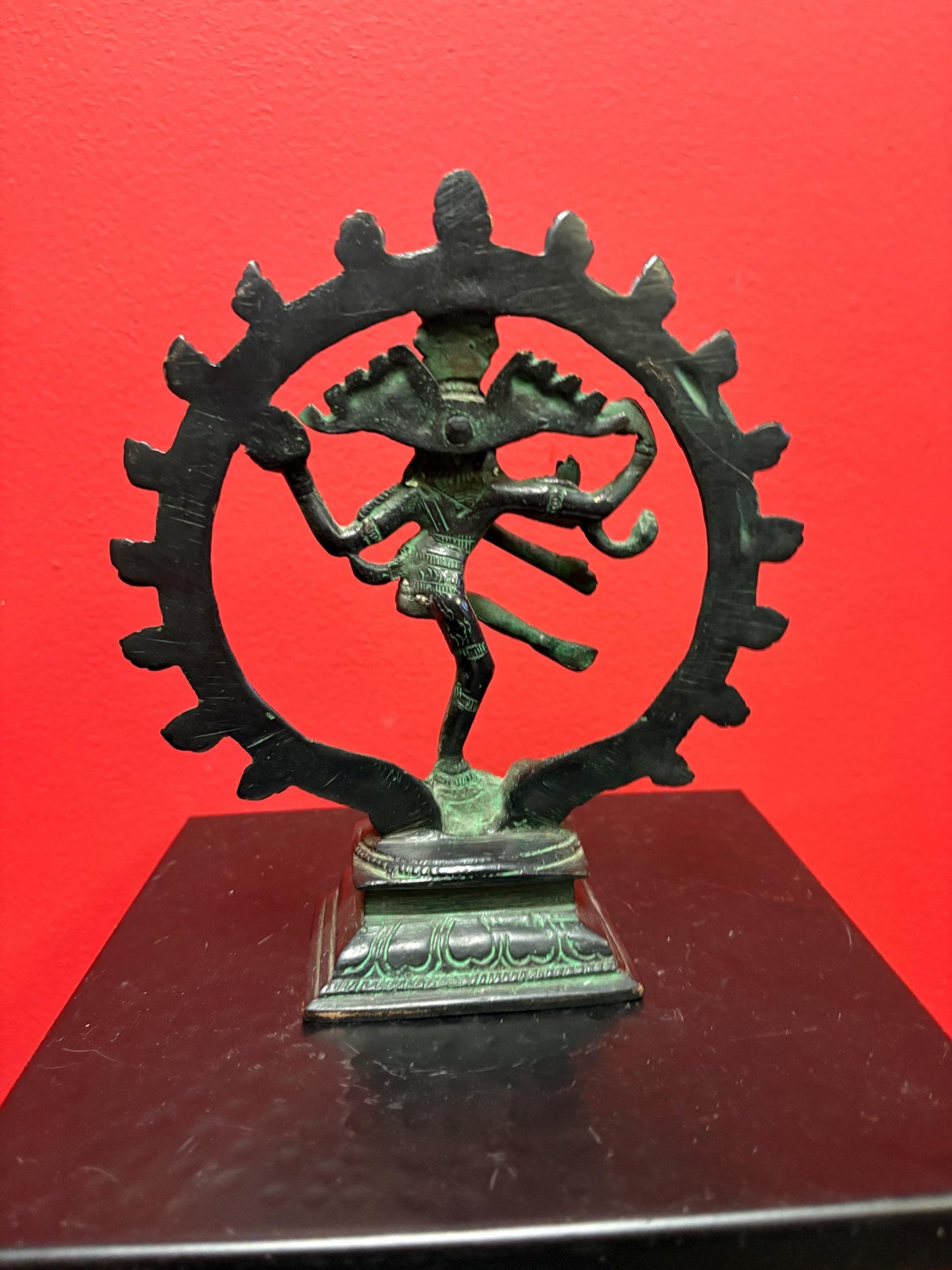 Very cool 7 inch bronze shiva great patina  beauty