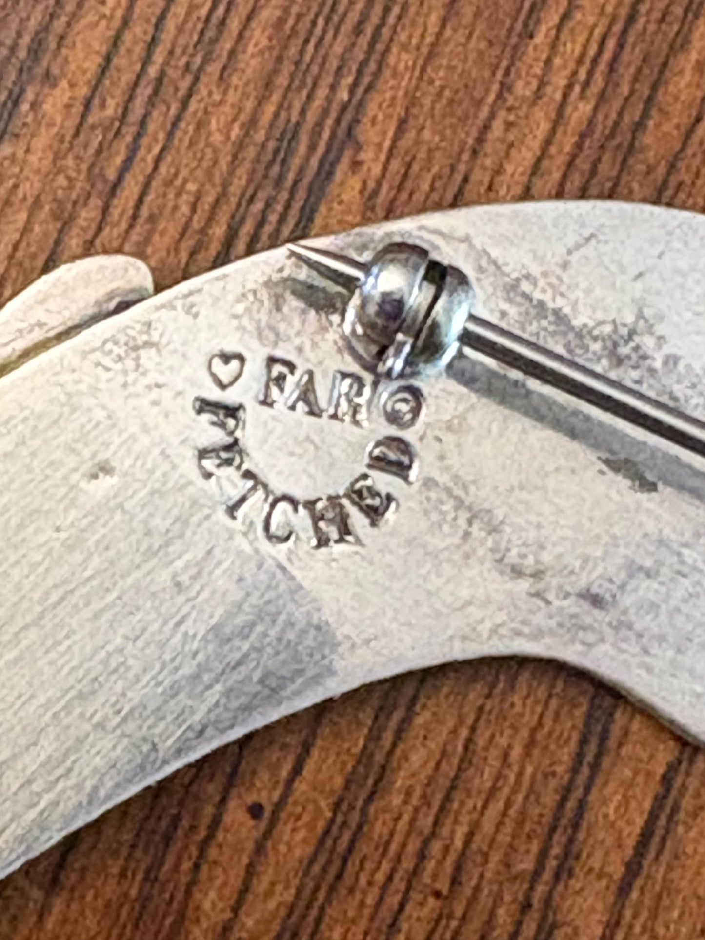 Beautiful Mexican sterling and 14 karat gold doggie brooch  great quality - B