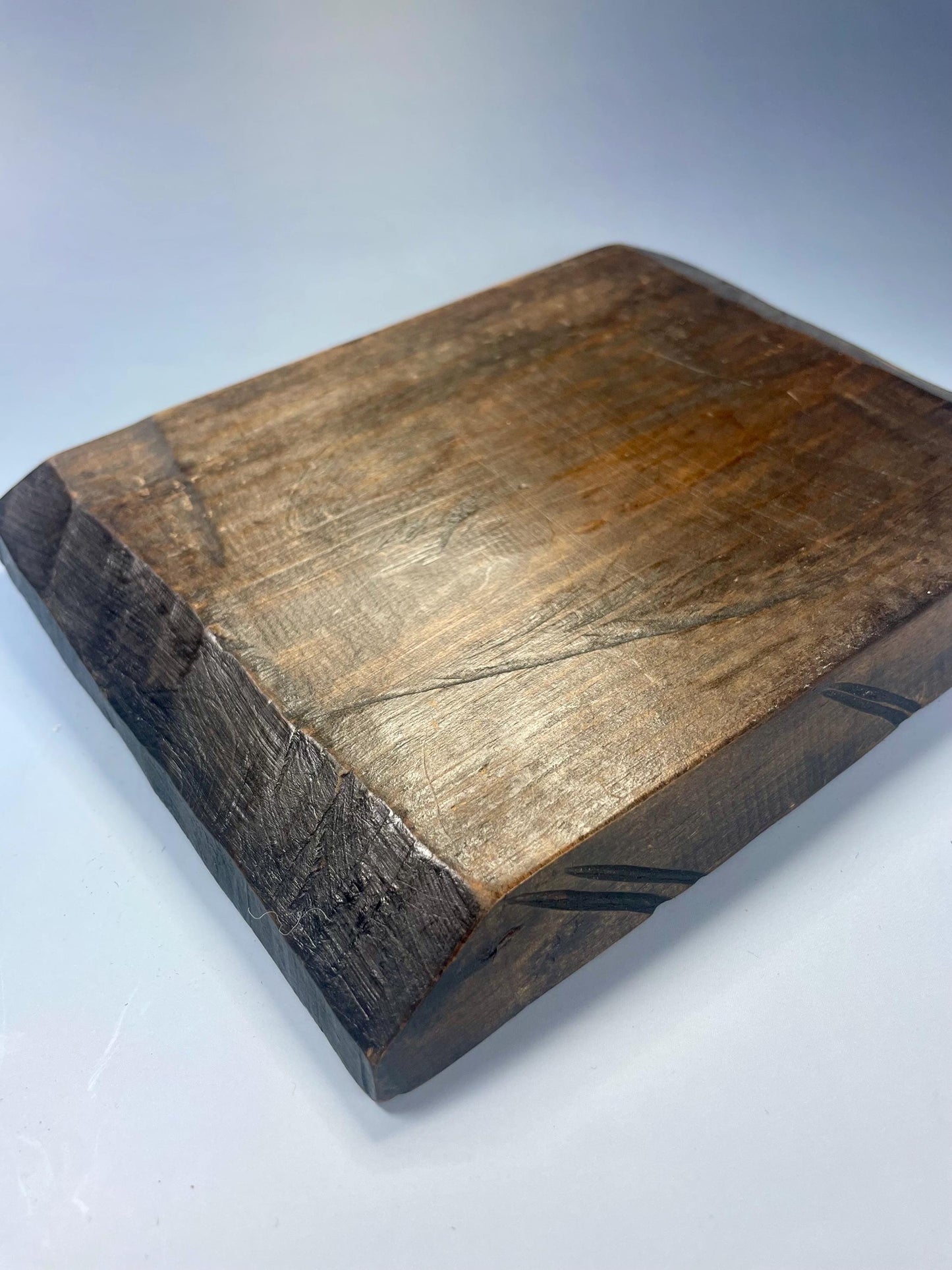 Old African Wood Hand Carved Tray