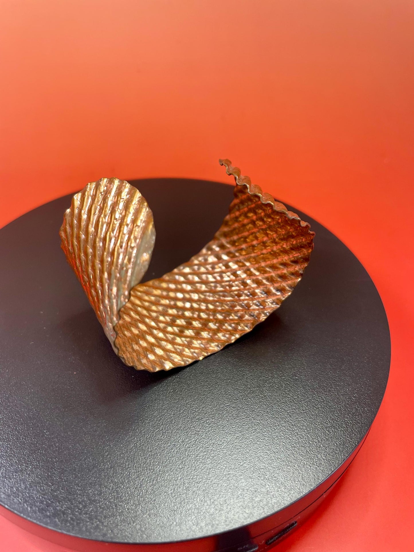 Beautiful 2.25 inch wide vintage copper hammered bracelet Cuff- fits various size wrists