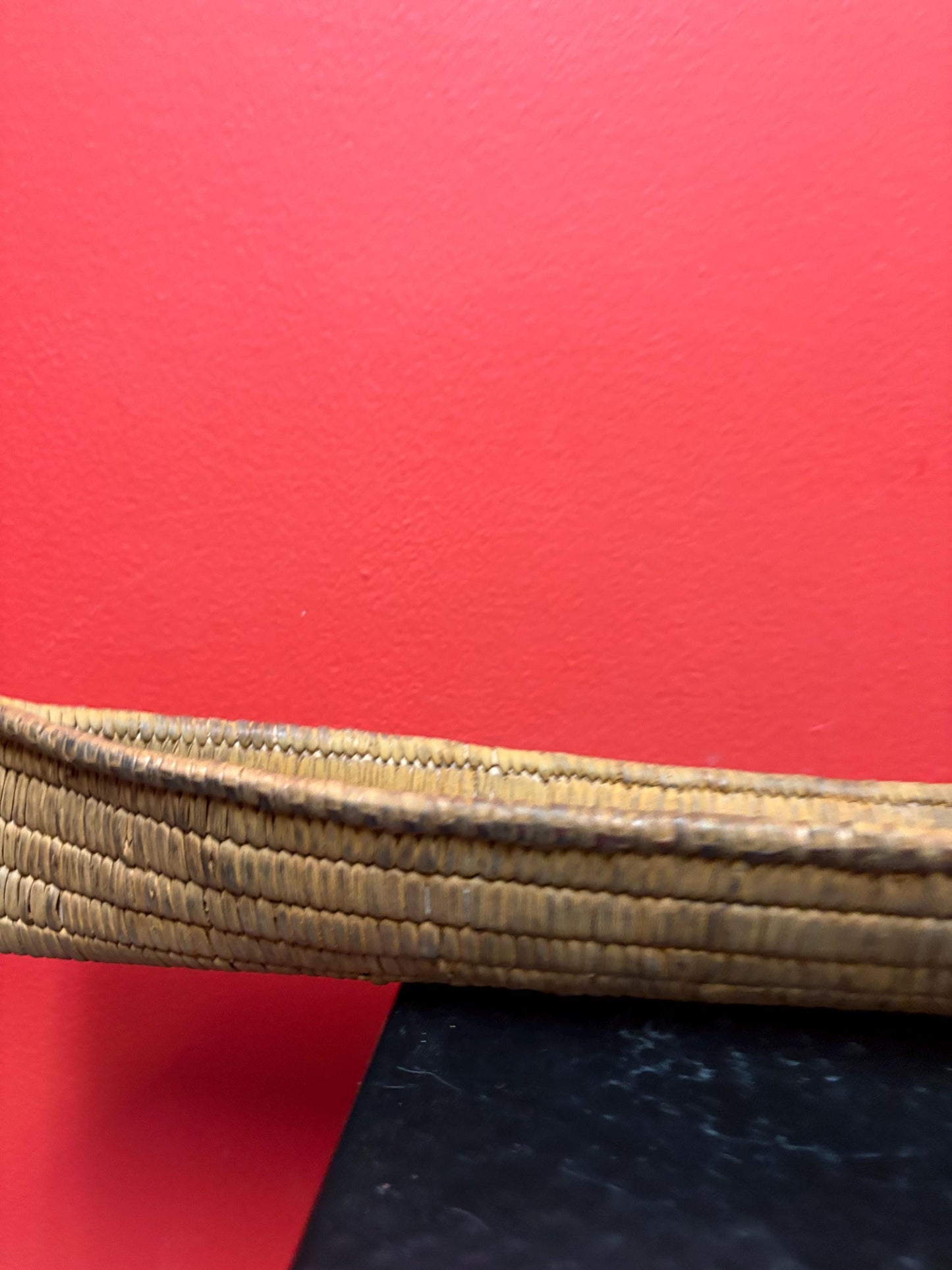 Beautiful indigenous first nations coast Salish weave basket canoe   18 inches long  Canadian historical piece