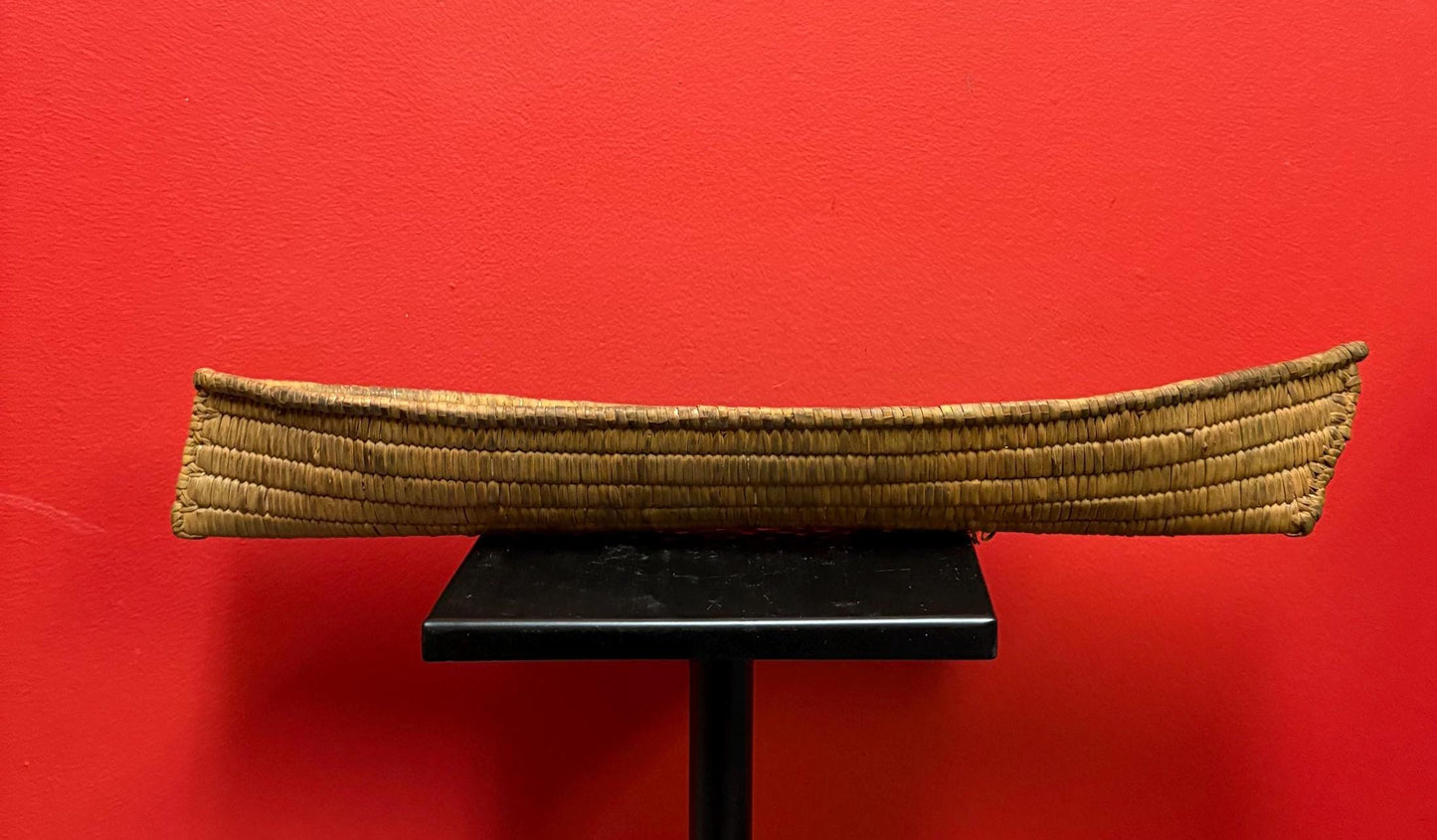 Beautiful indigenous first nations coast Salish weave basket canoe   18 inches long  Canadian historical piece