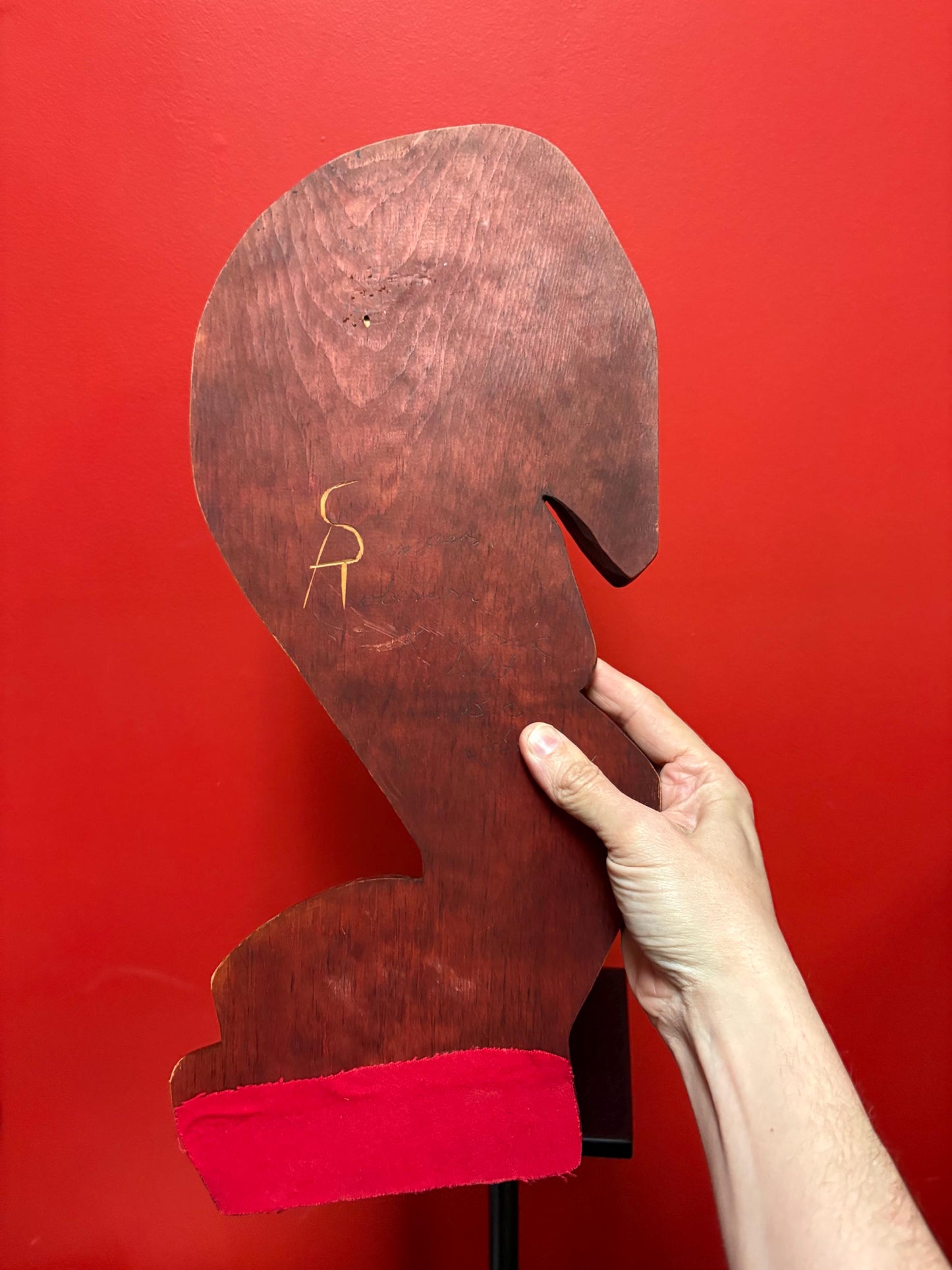 Beautiful indigenous first nation pacific north West Coast Sampson Robertson 20 x 9 inch plaque  heron and seal with abalone  wow