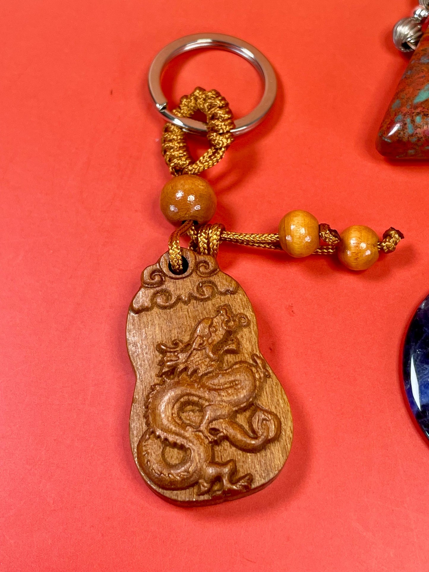 Mixed Pendant, Keychain Lot  Stone, Wood and Metal Accents