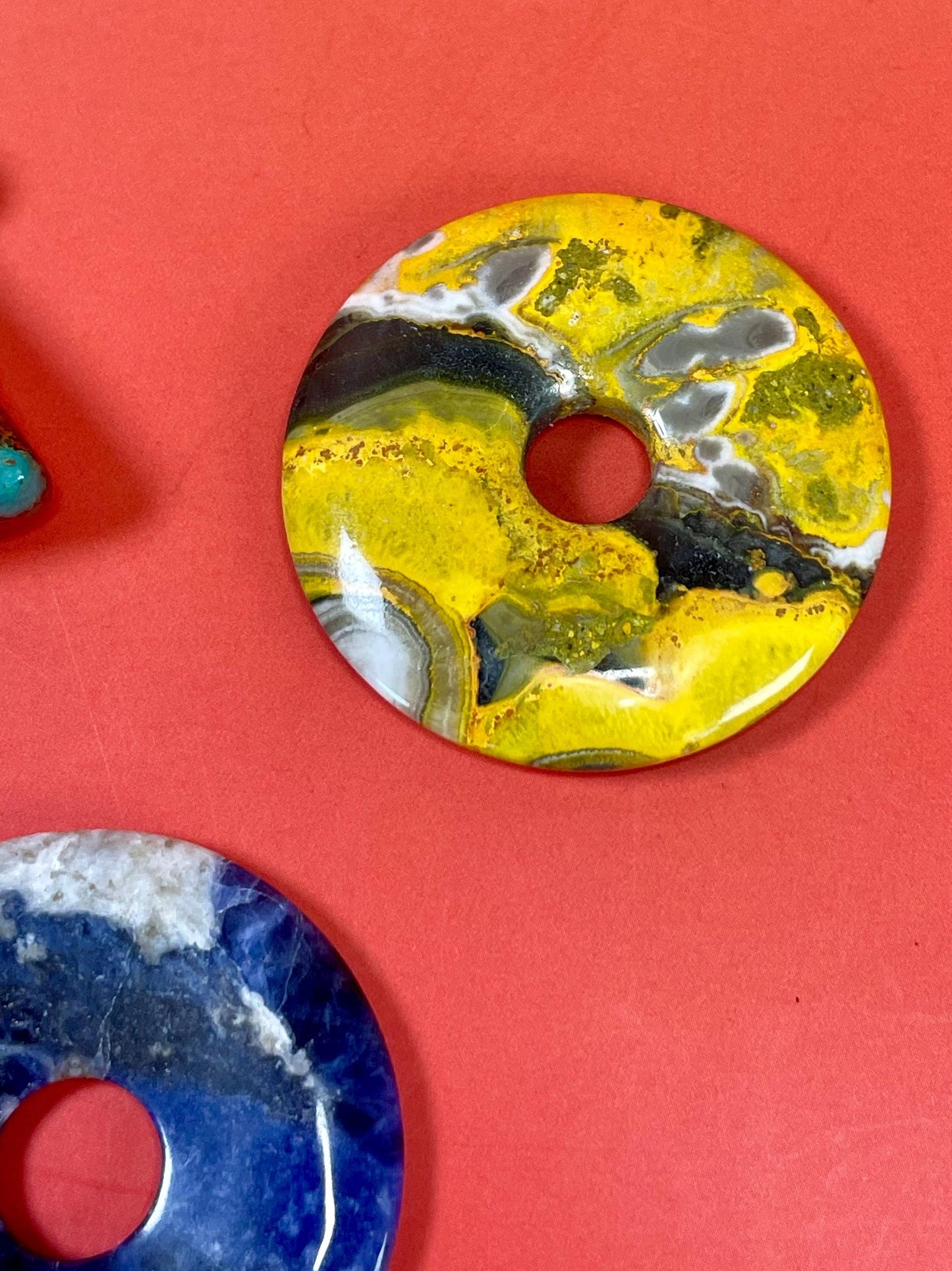 Mixed Pendant, Keychain Lot  Stone, Wood and Metal Accents