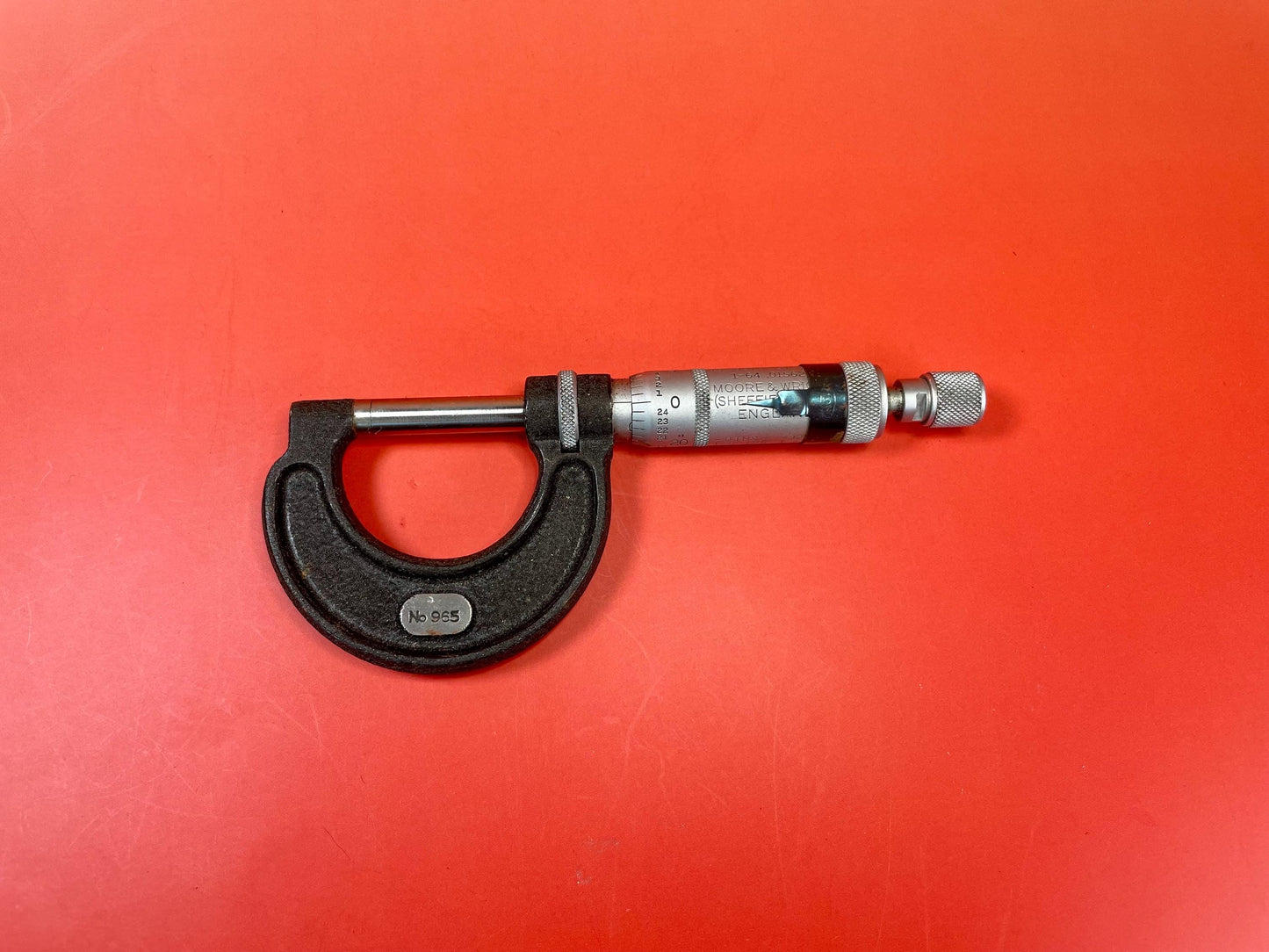 Vintage Micrometer with Original Case and Wrench