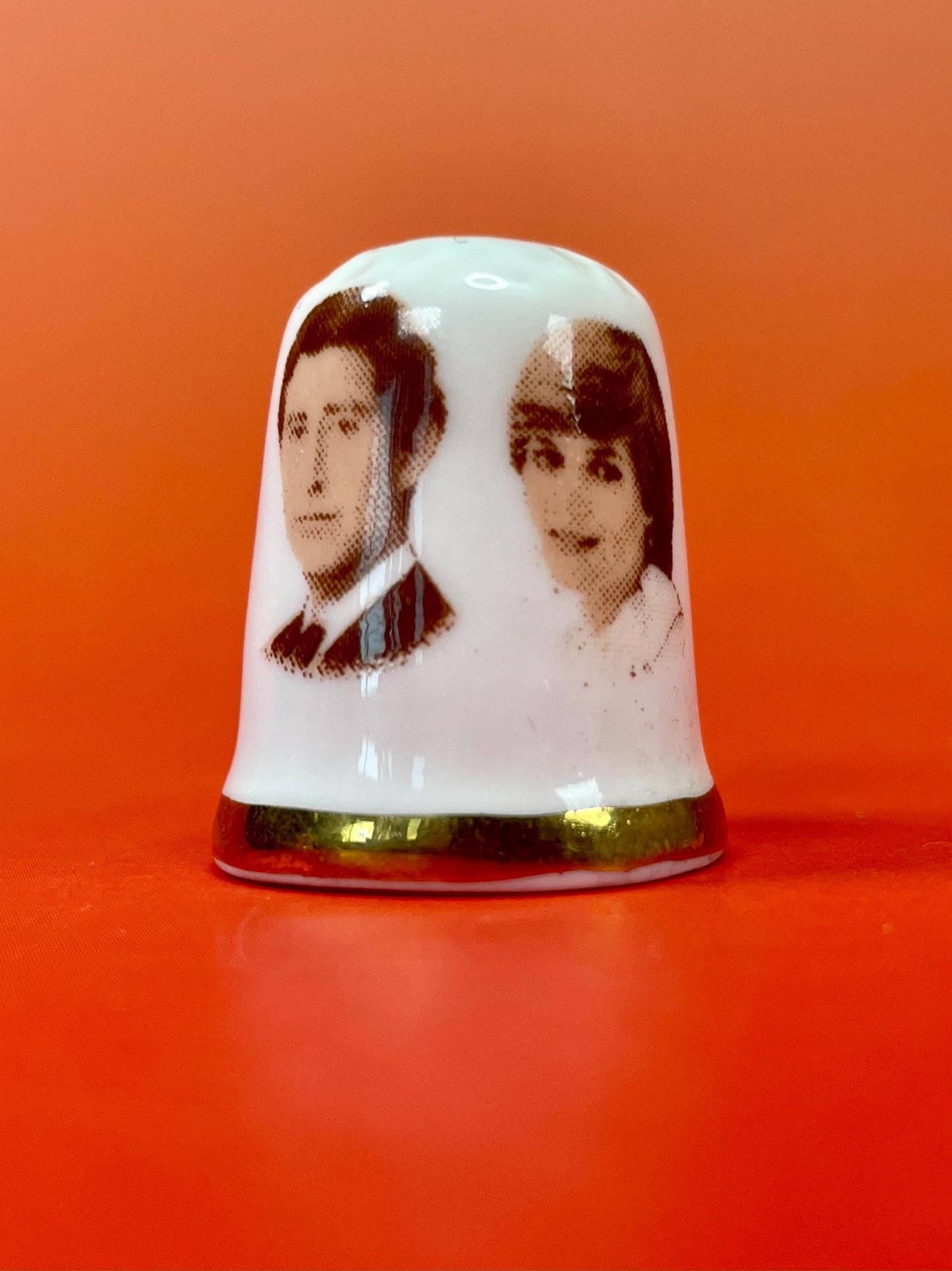 Prince Charles and Princess Diana Fine Bone China Thimbles