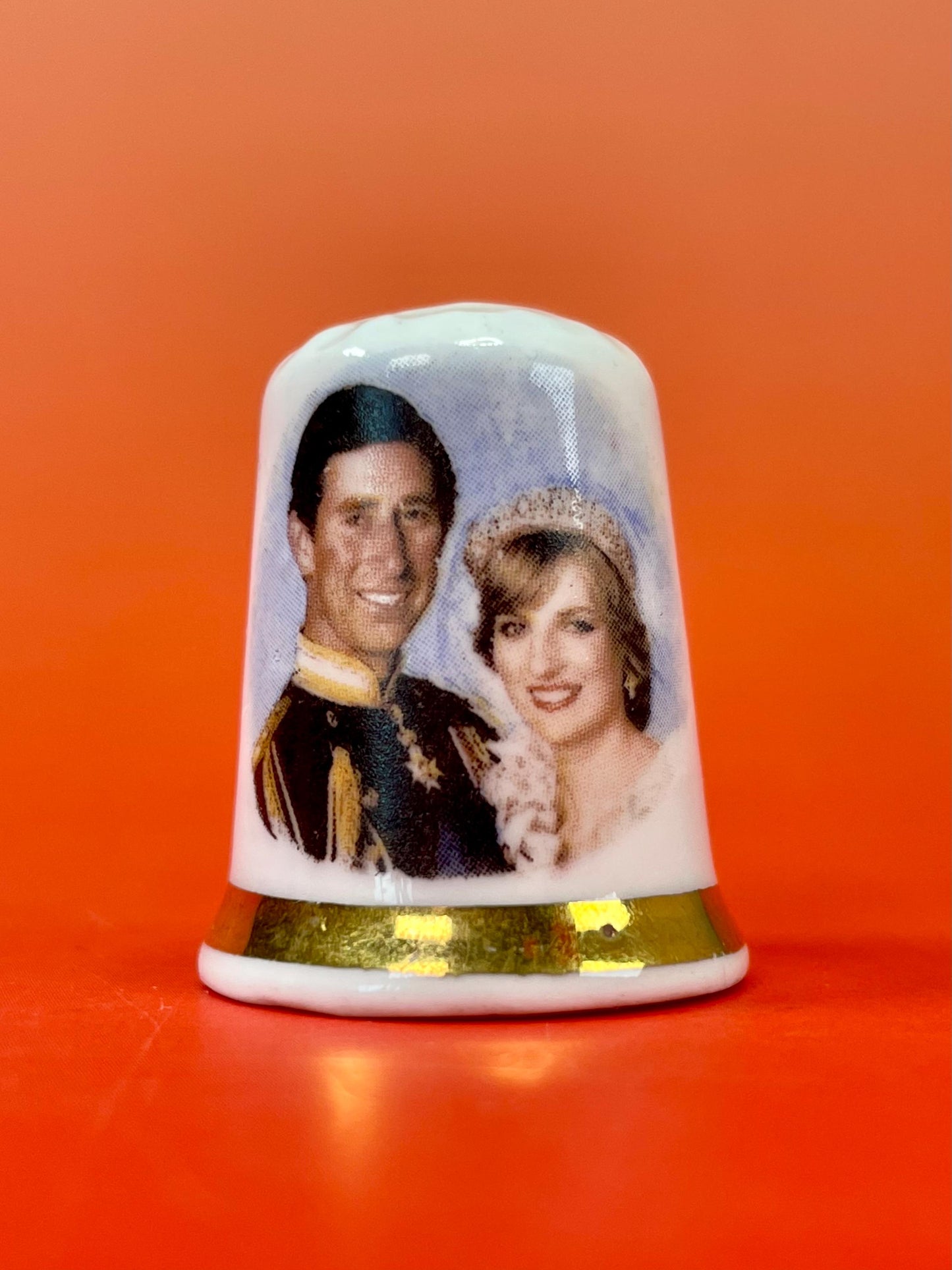 Prince Charles and Princess Diana Fine Bone China Thimbles