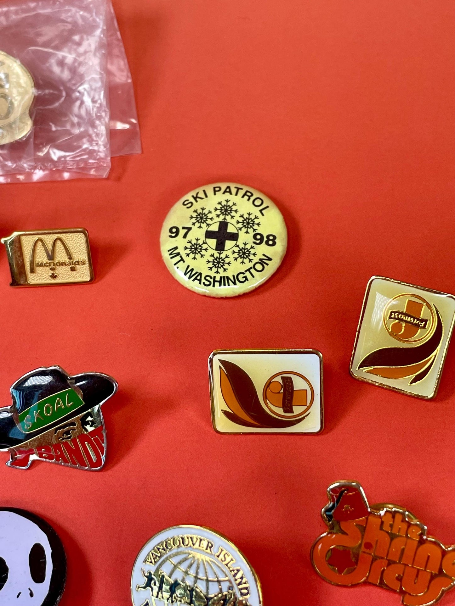 Lot of Vintage and New Pins and Buttons