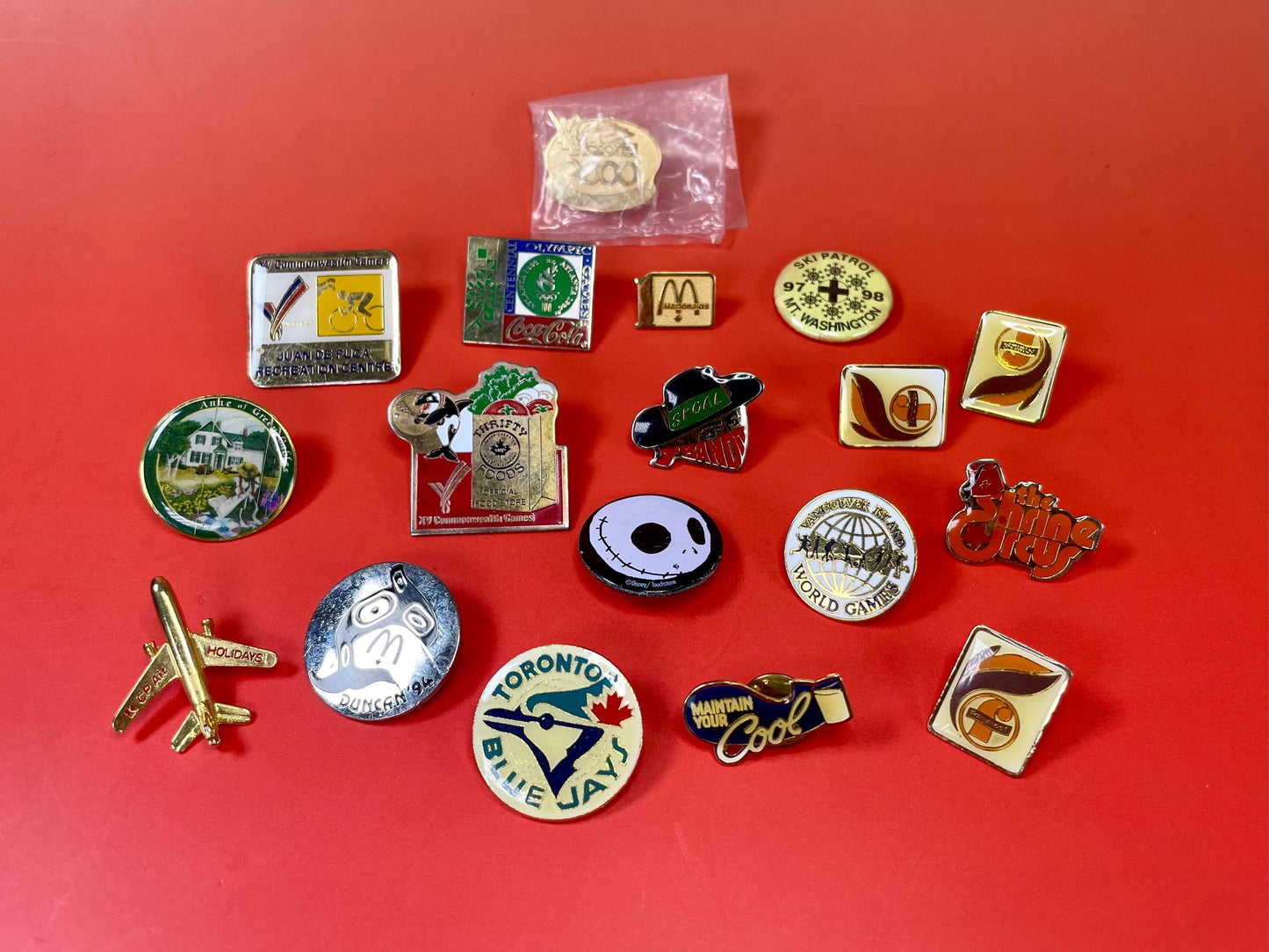 Lot of Vintage and New Pins and Buttons