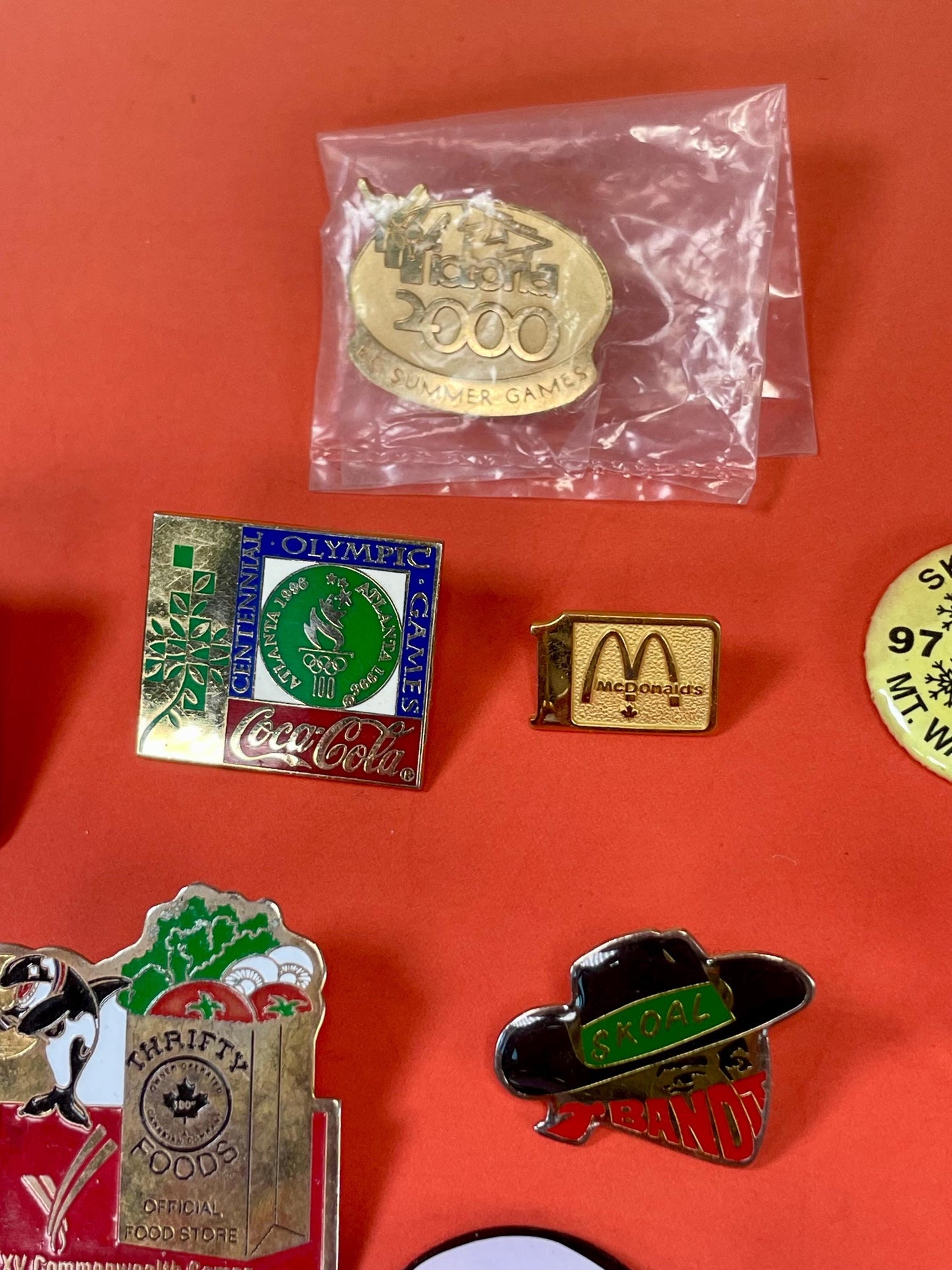 Lot of Vintage and New Pins and Buttons