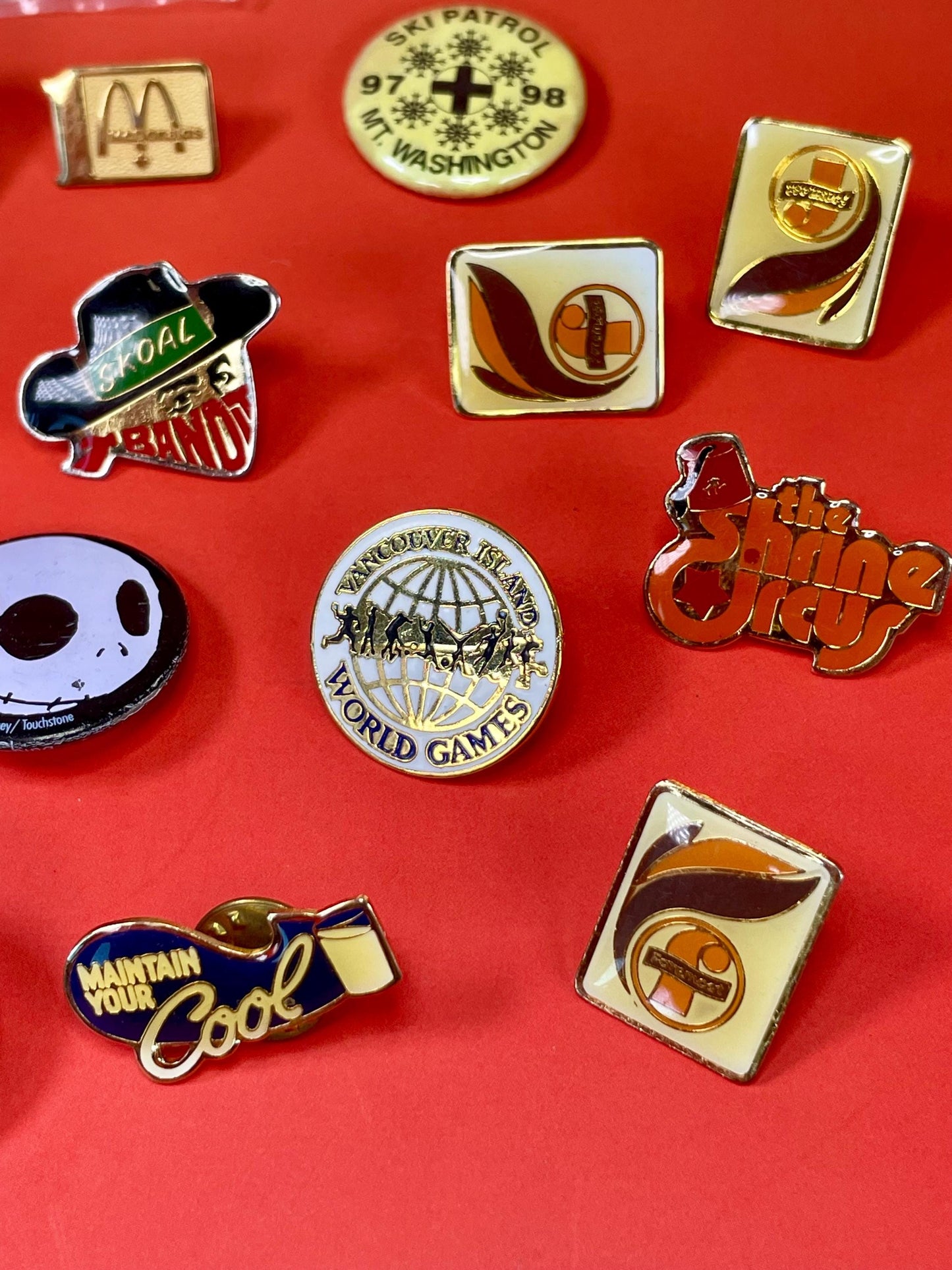 Lot of Vintage and New Pins and Buttons