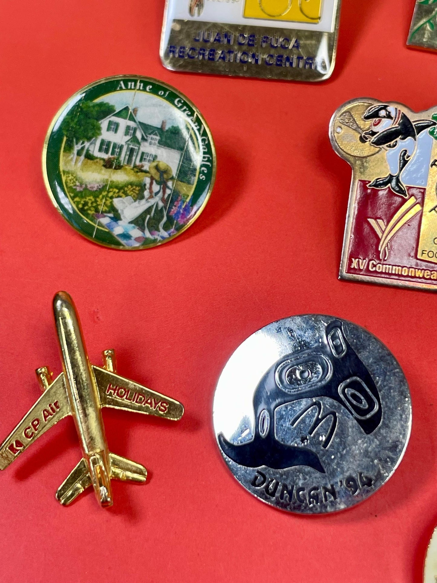 Lot of Vintage and New Pins and Buttons